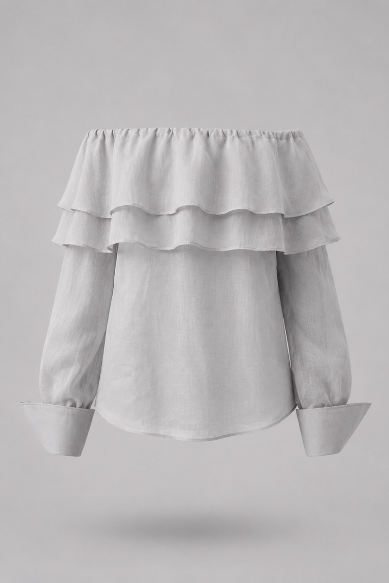 KOSZULA ATELIER VOLANT GREY