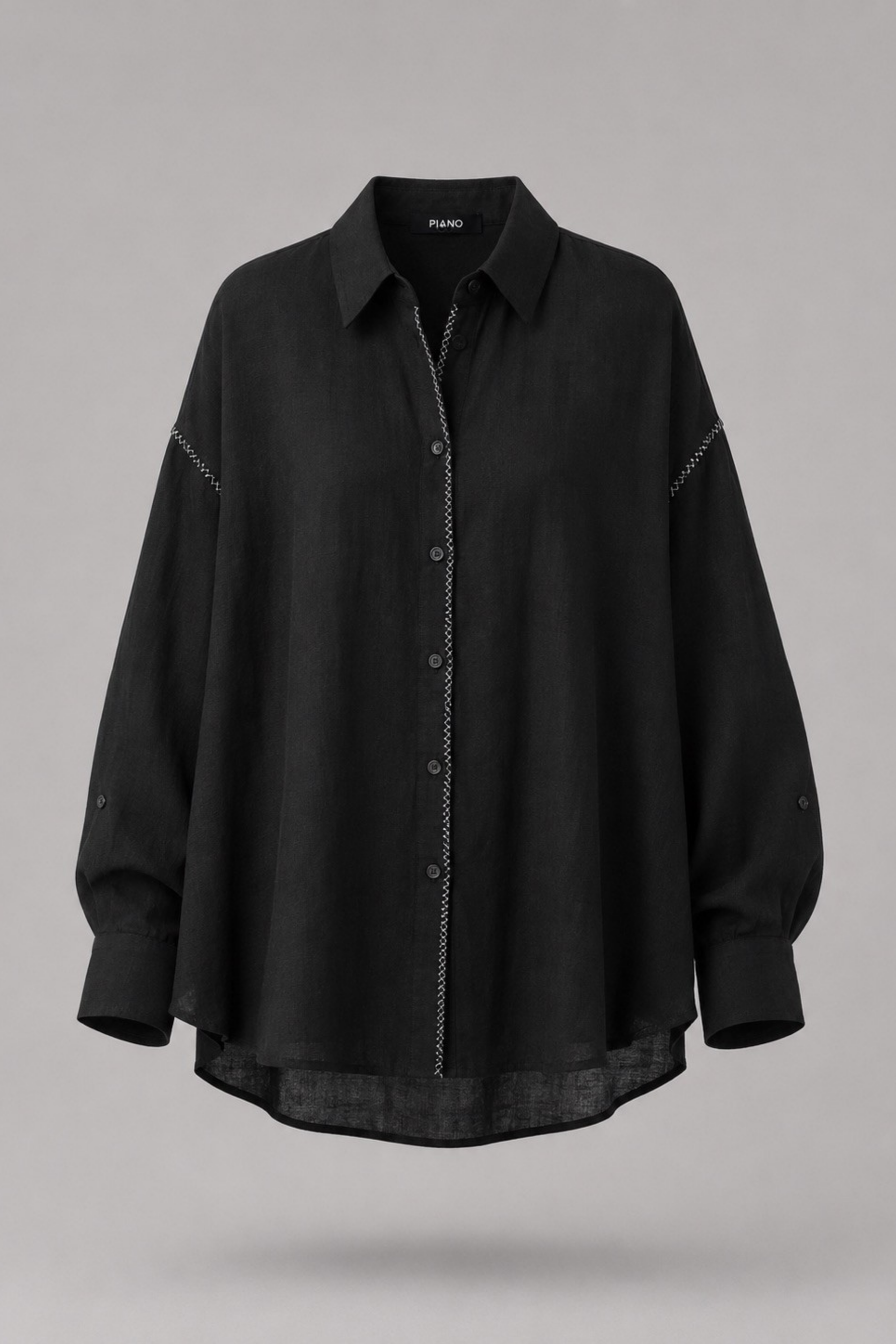 KOSZULA LINEN CONTRAST
