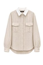 KOSZULA LINEN SHINE STRIPE