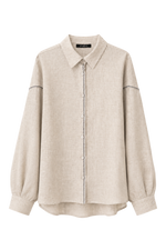 KOSZULA LINEN CONTRAST