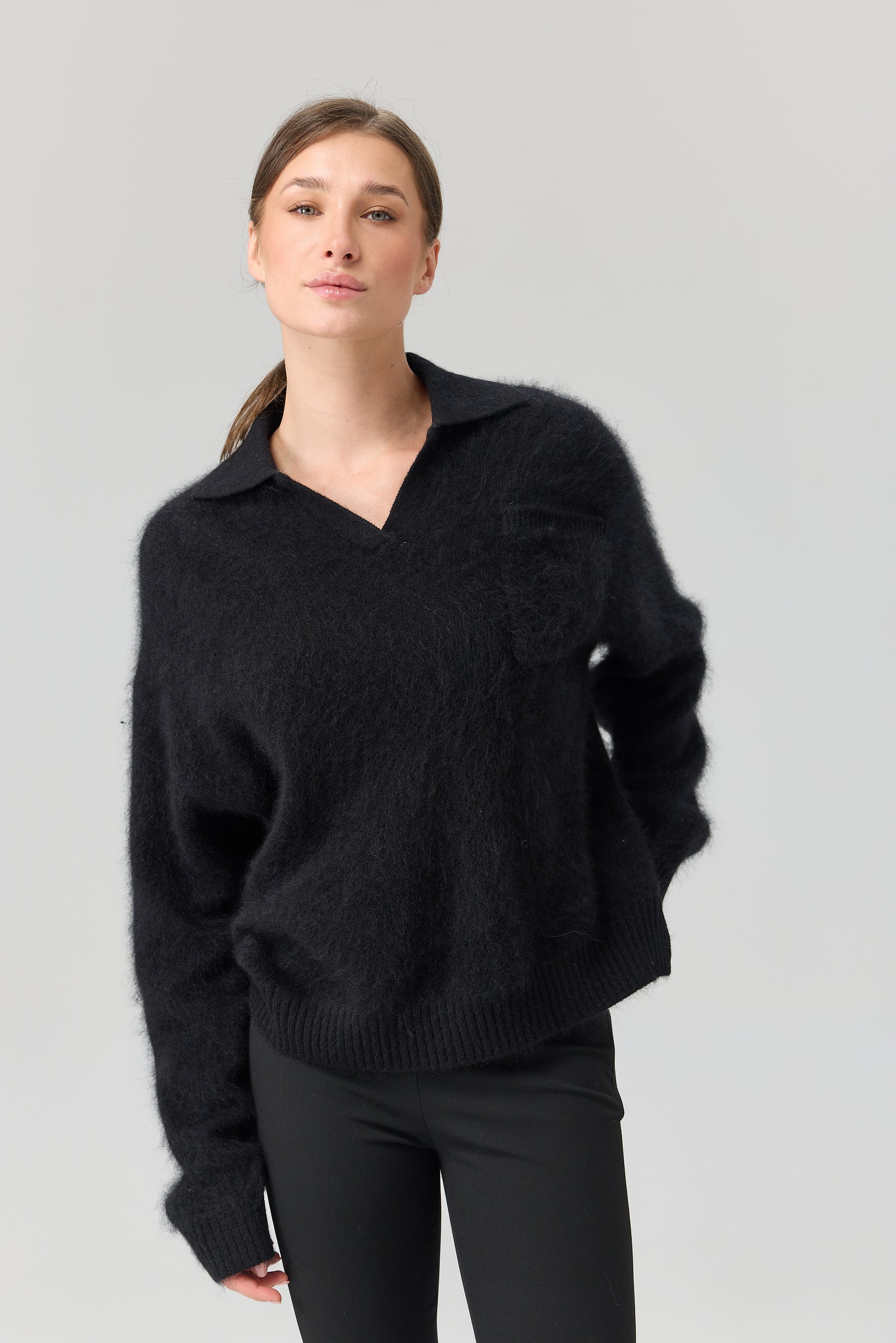 SWETER POLO POCKET