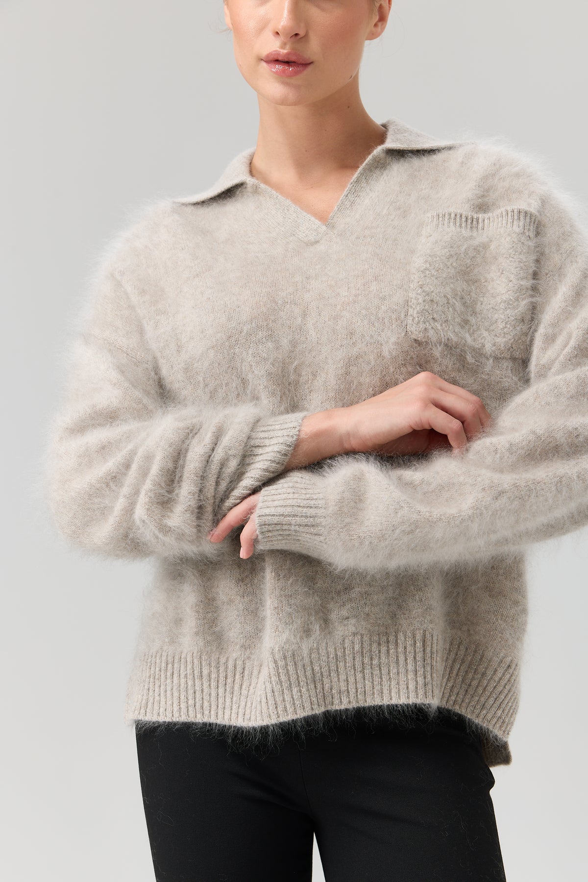SWETER POLO POCKET