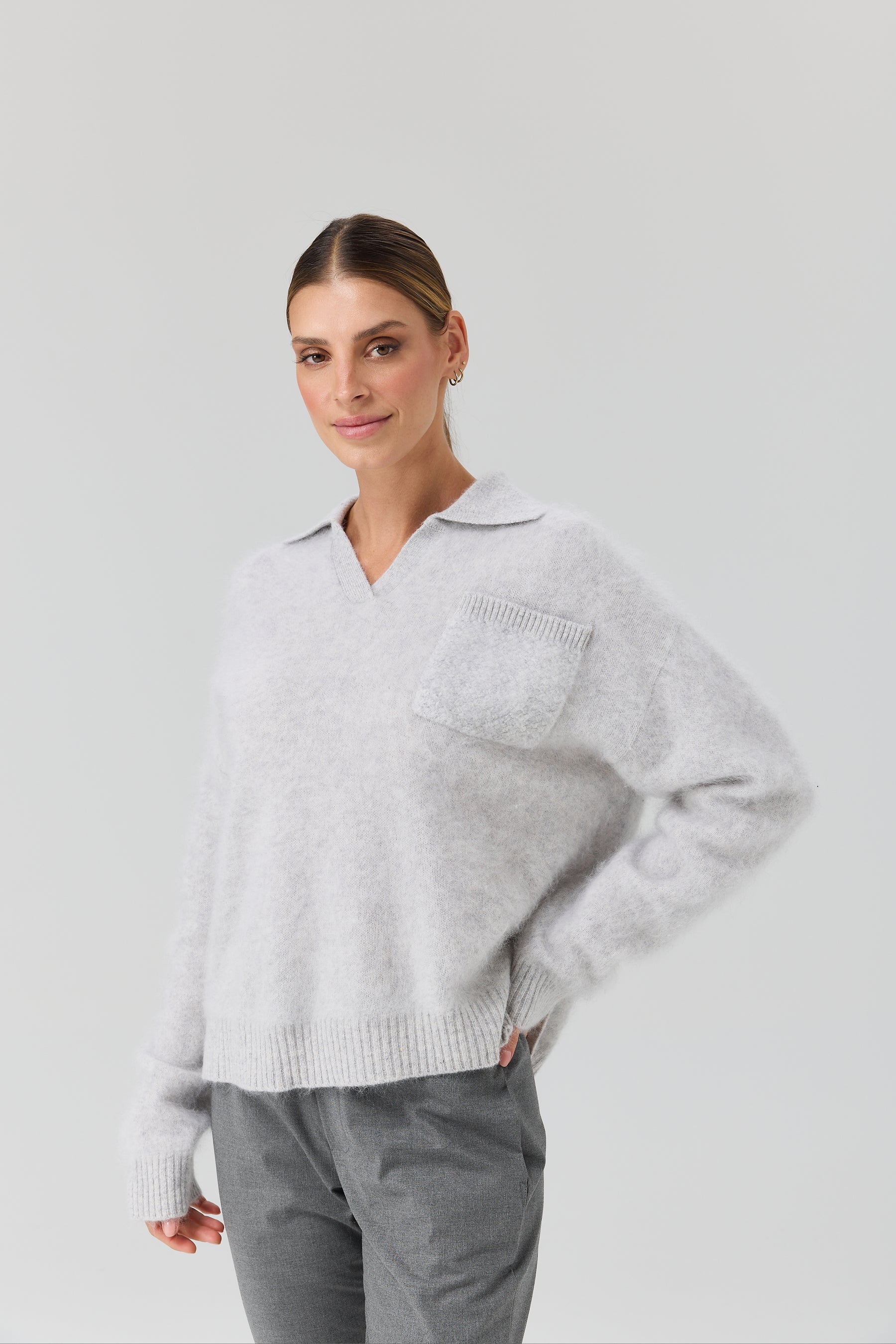 SWETER POLO POCKET