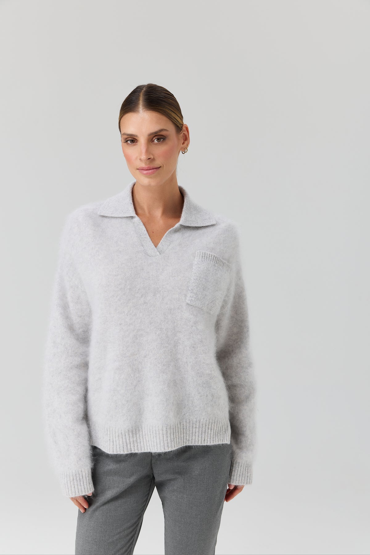 SWETER POLO POCKET