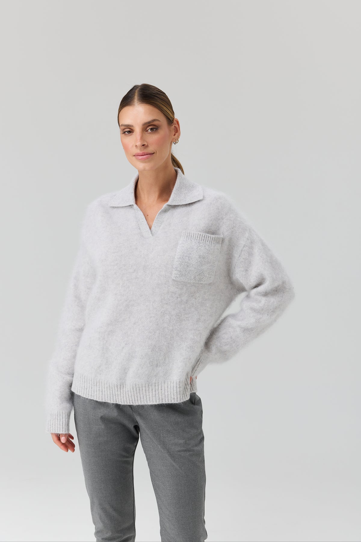 SWETER POLO POCKET