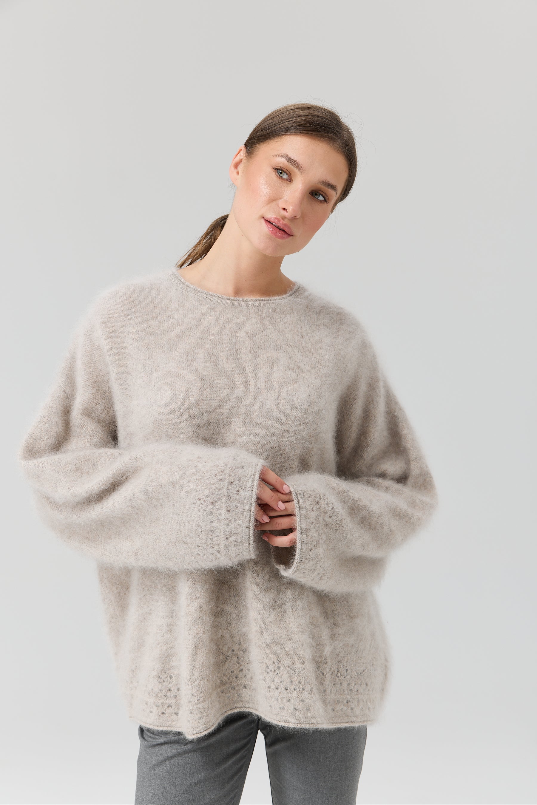 SWETER CASHMERE AJOUR