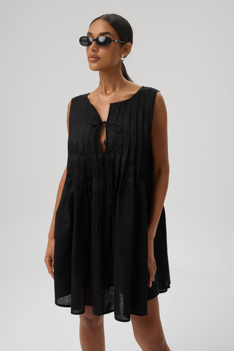 SUKIENKA MINI LINO PLEATED