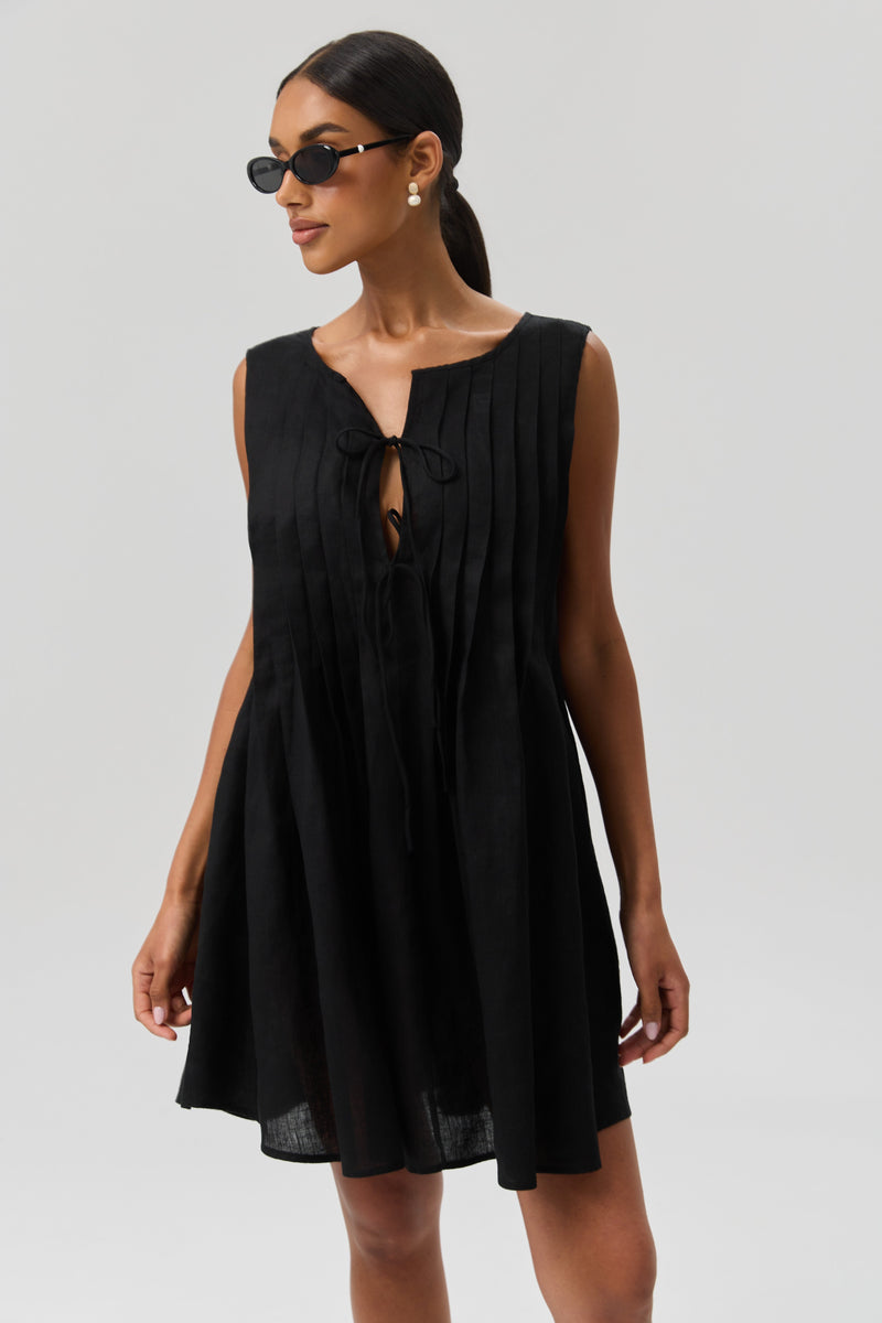 SUKIENKA MINI LINO PLEATED