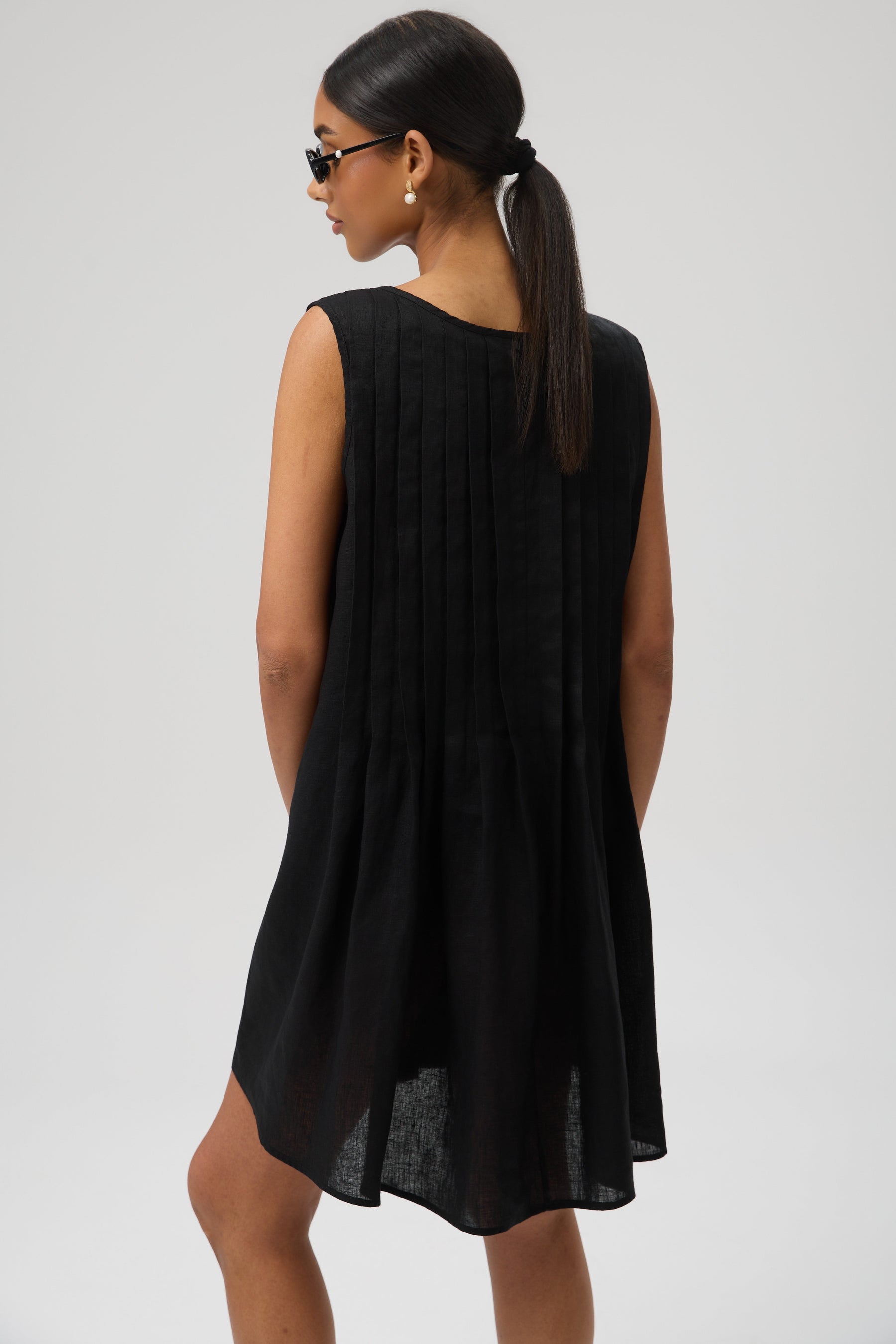 SUKIENKA MINI LINO PLEATED