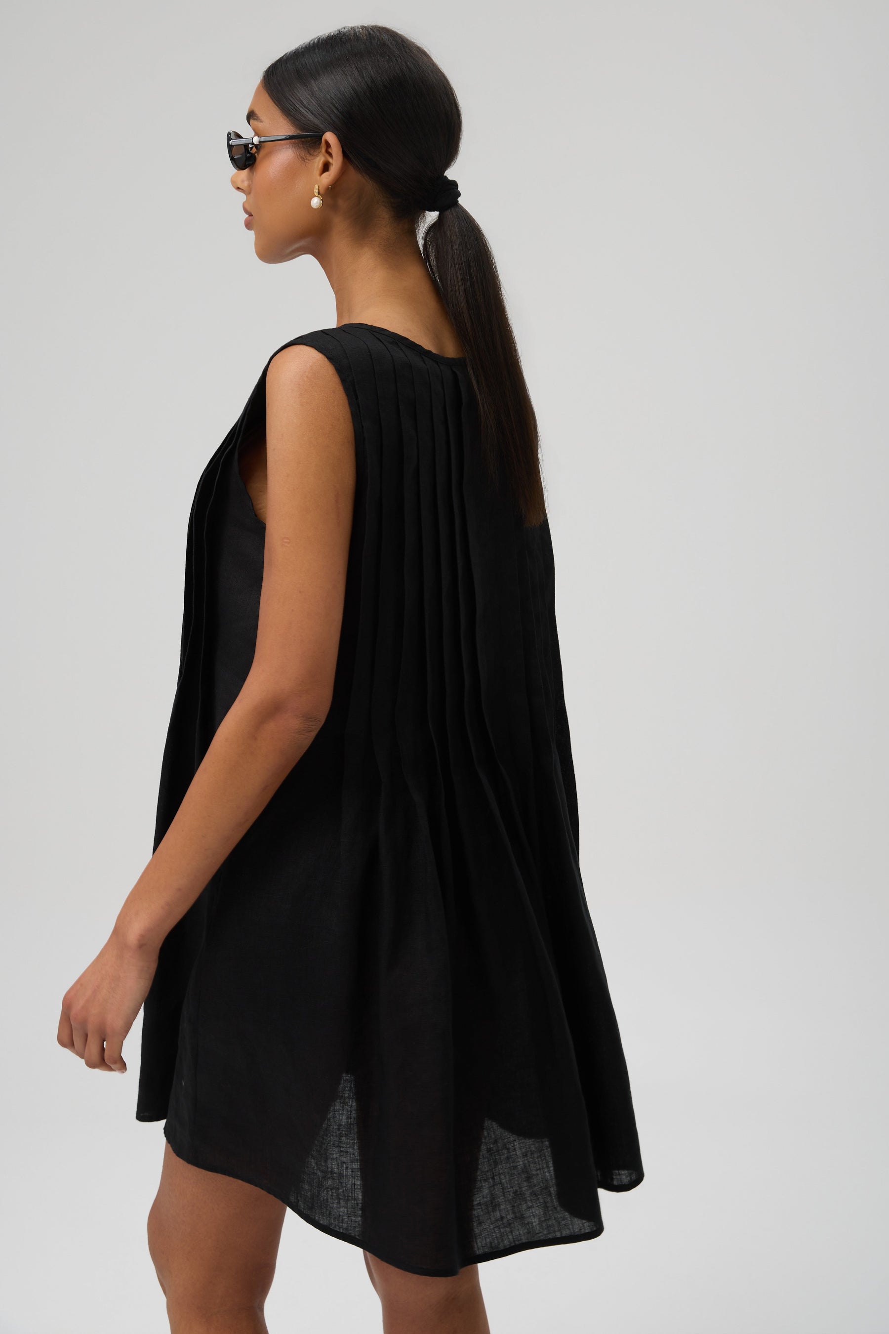 SUKIENKA MINI LINO PLEATED