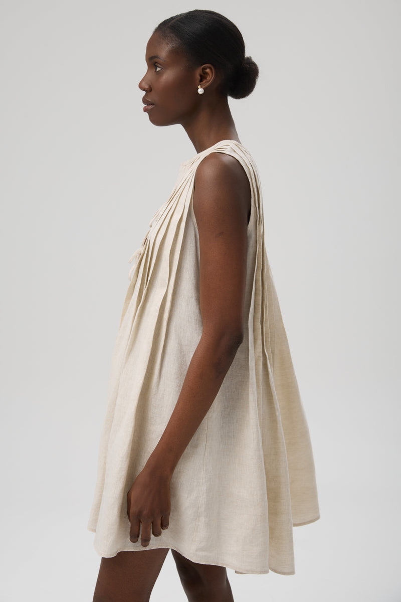 SUKIENKA MINI LINO PLEATED