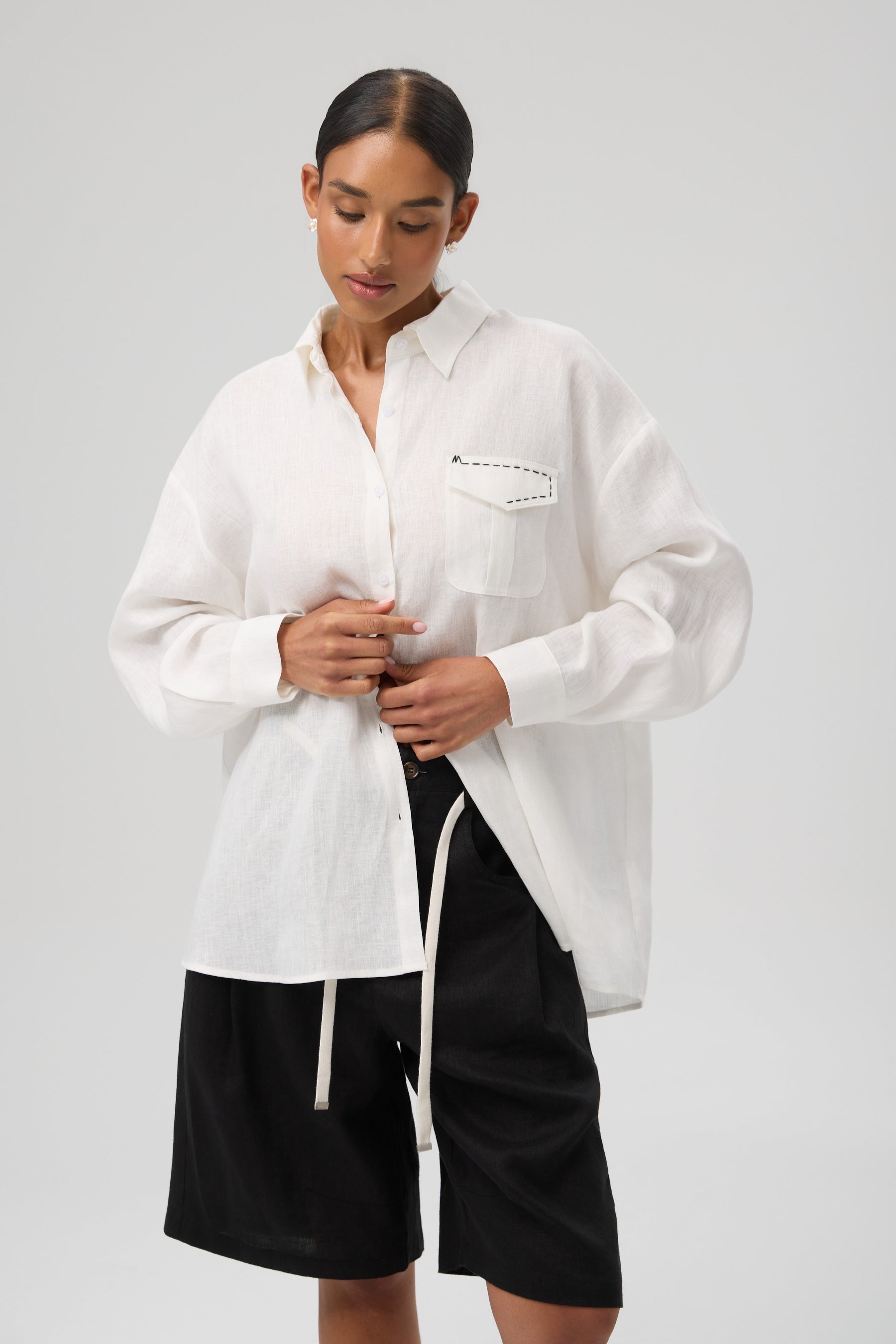KOSZULA SHADOW LINE WHITE