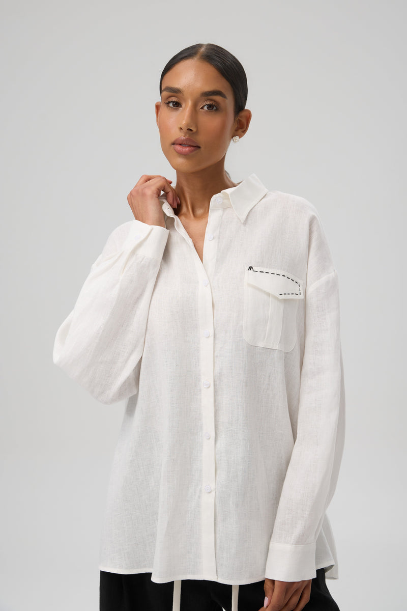KOSZULA SHADOW LINE WHITE