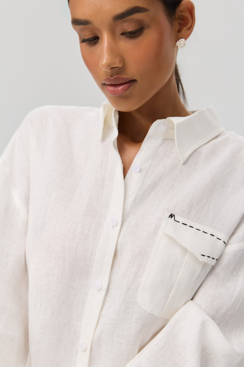 KOSZULA SHADOW LINE WHITE