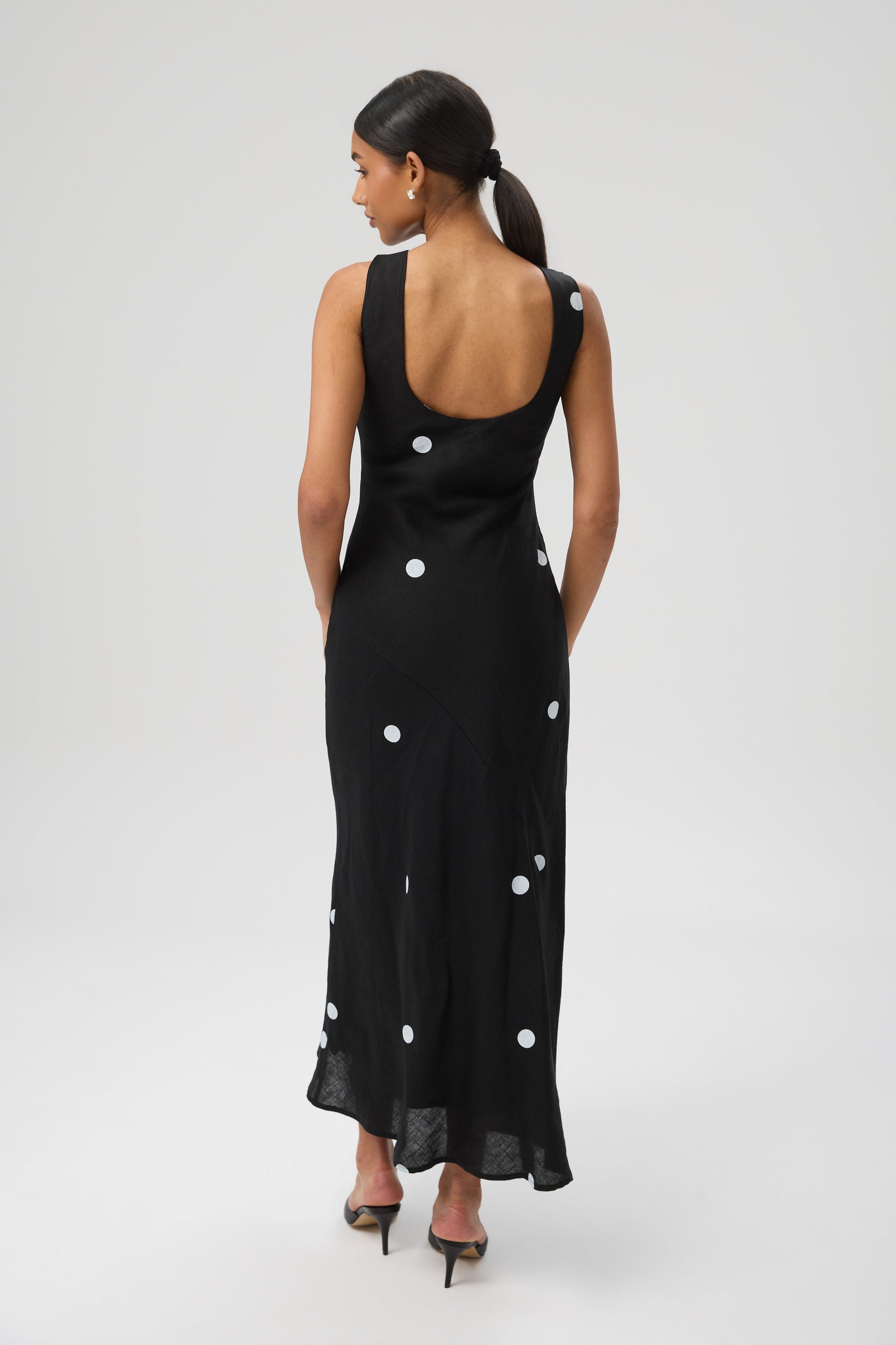 SUKIENKA DOTTED LINEN