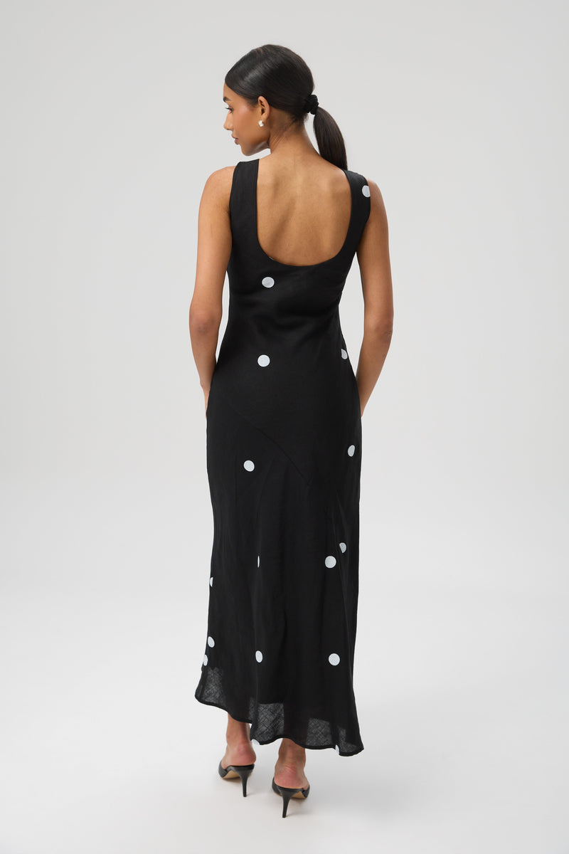 SUKIENKA DOTTED LINEN