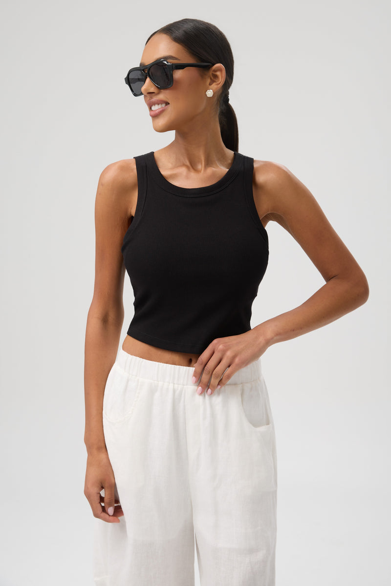 TOP PRĄŻEK SOFT BRA CZARNY