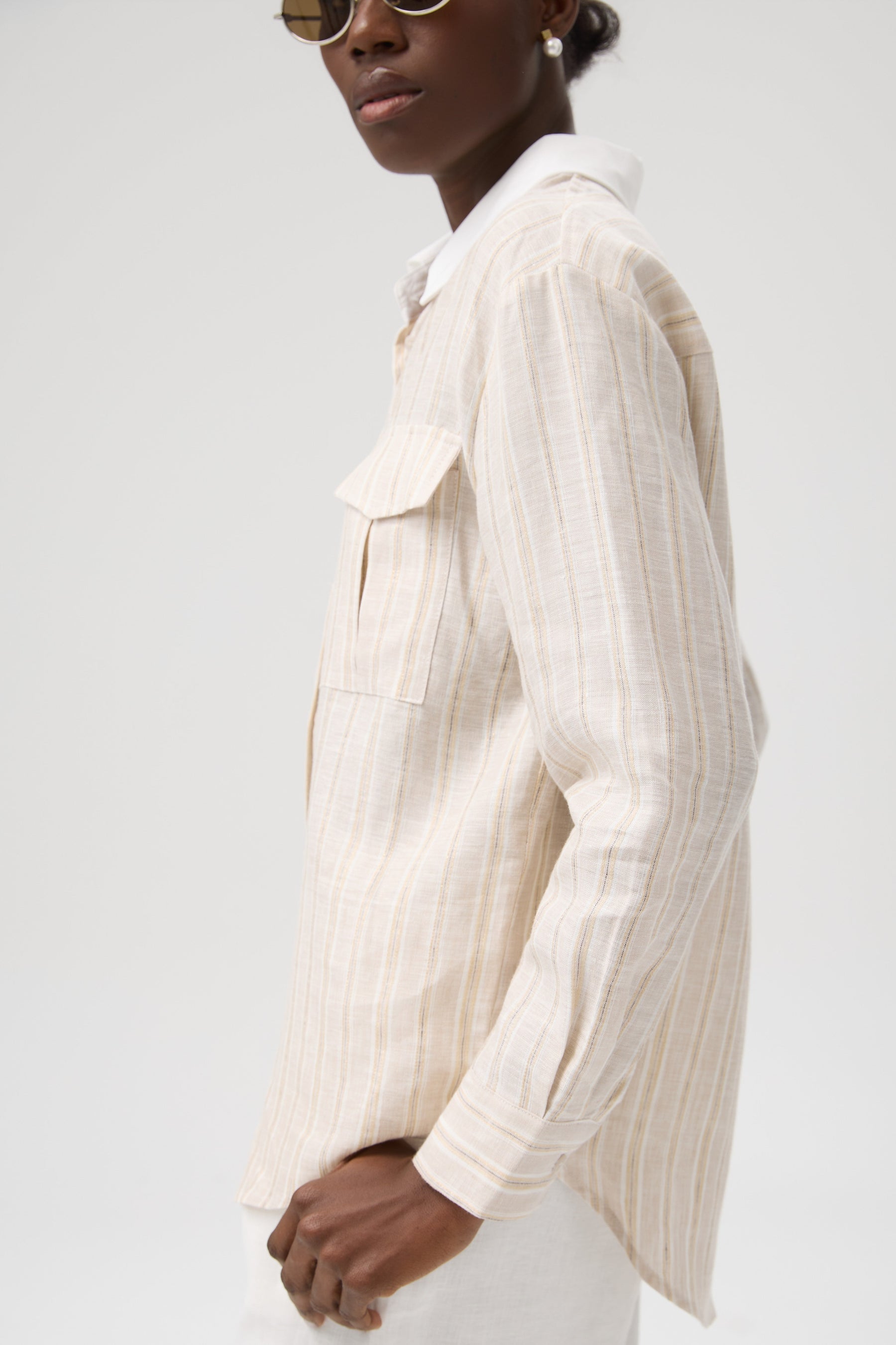 KOSZULA LINEN SHINE STRIPE