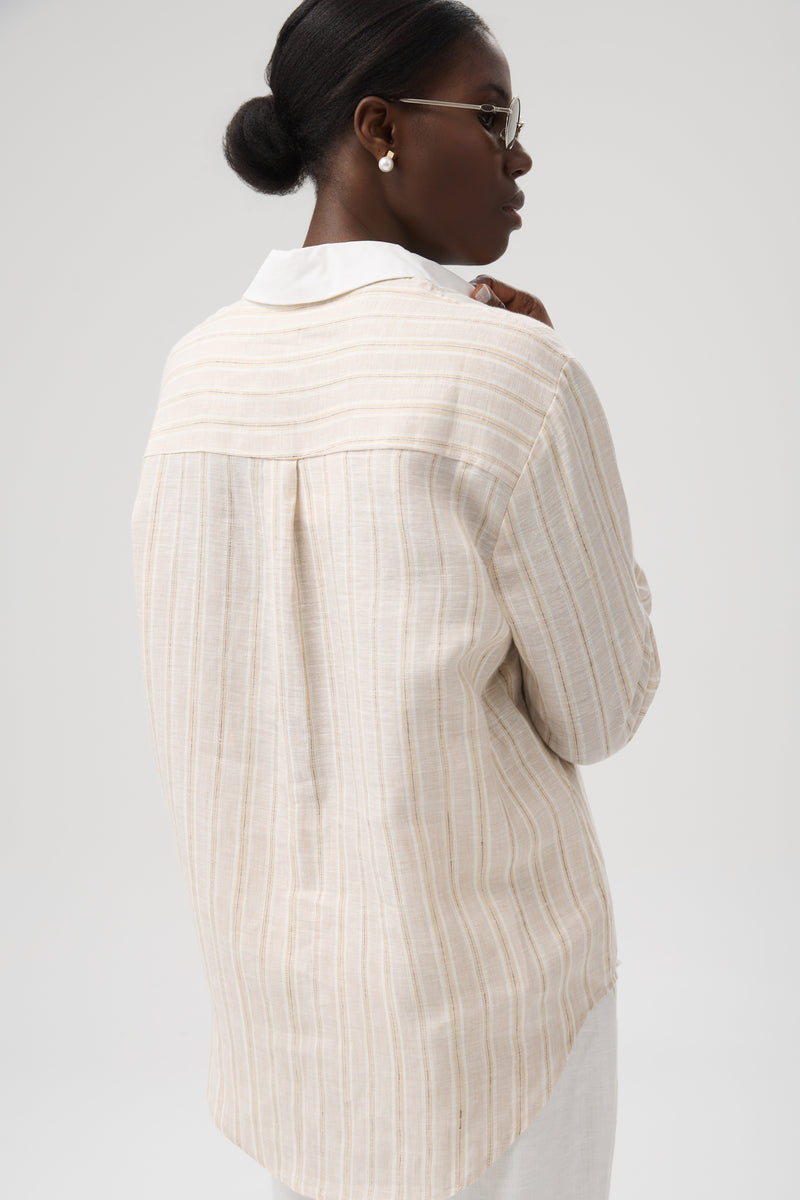 KOSZULA LINEN SHINE STRIPE