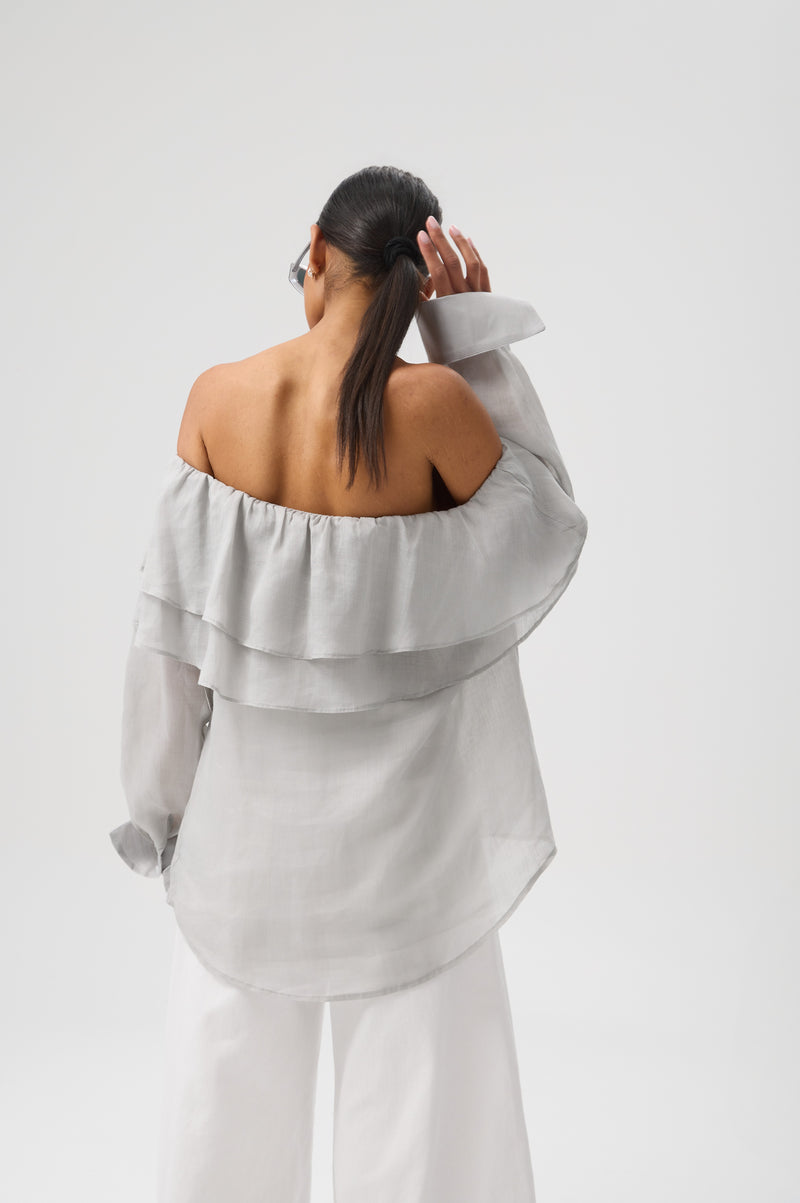 KOSZULA ATELIER VOLANT GREY