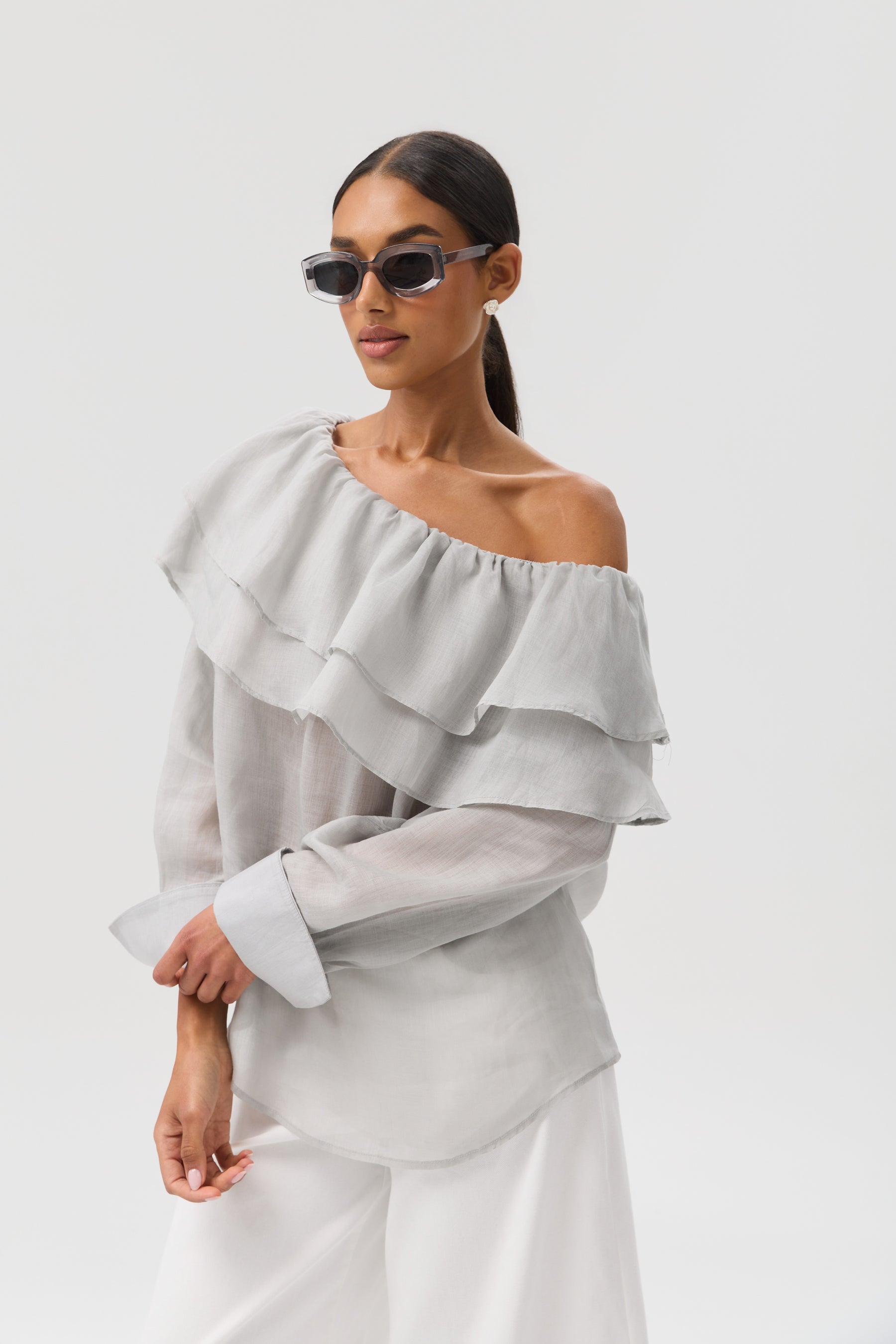KOSZULA ATELIER VOLANT GREY