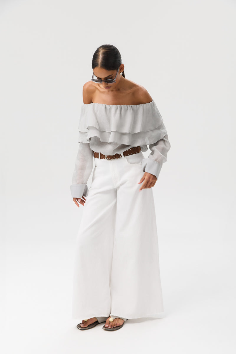 KOSZULA ATELIER VOLANT GREY