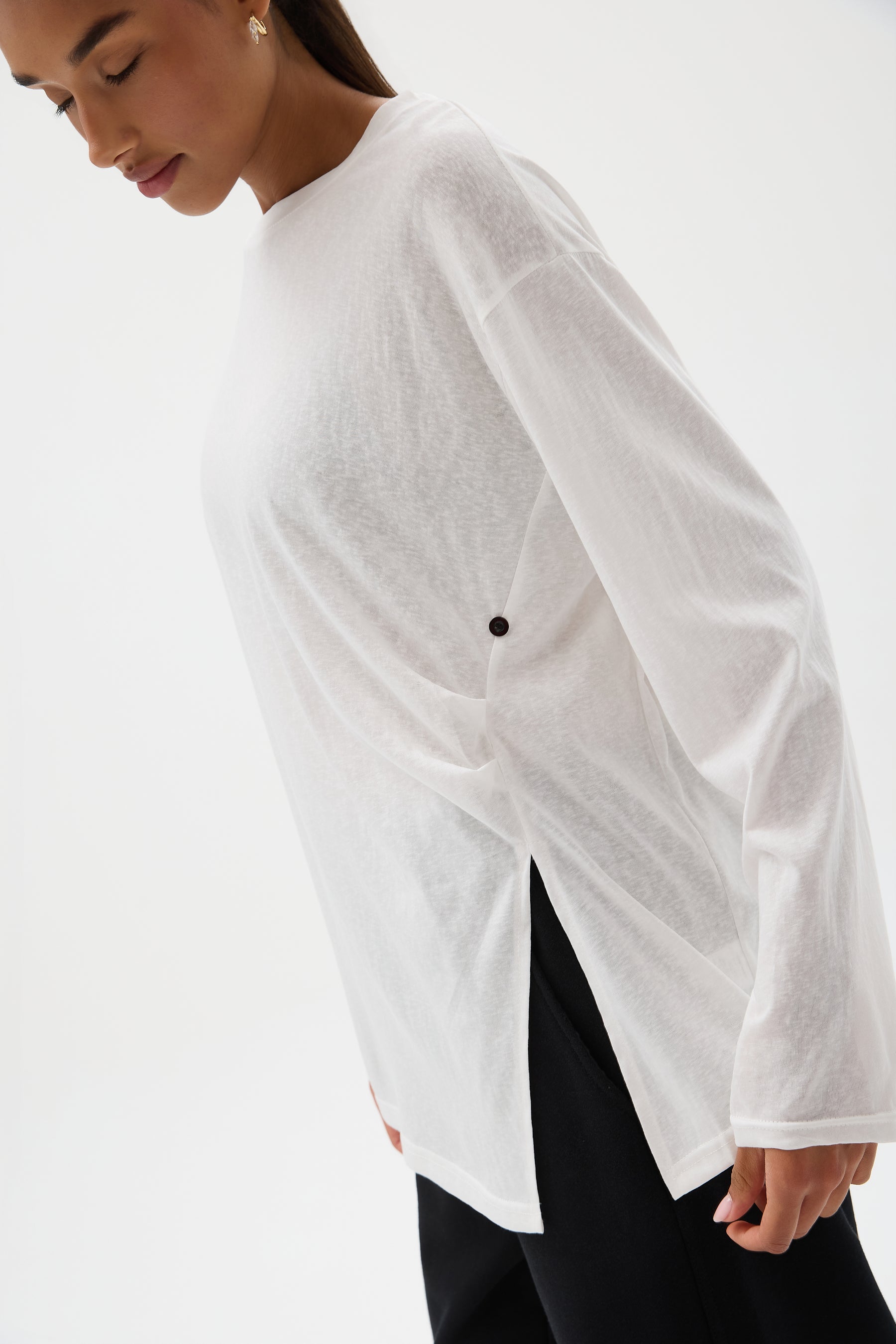 BLUZKA SIDE DRAPE