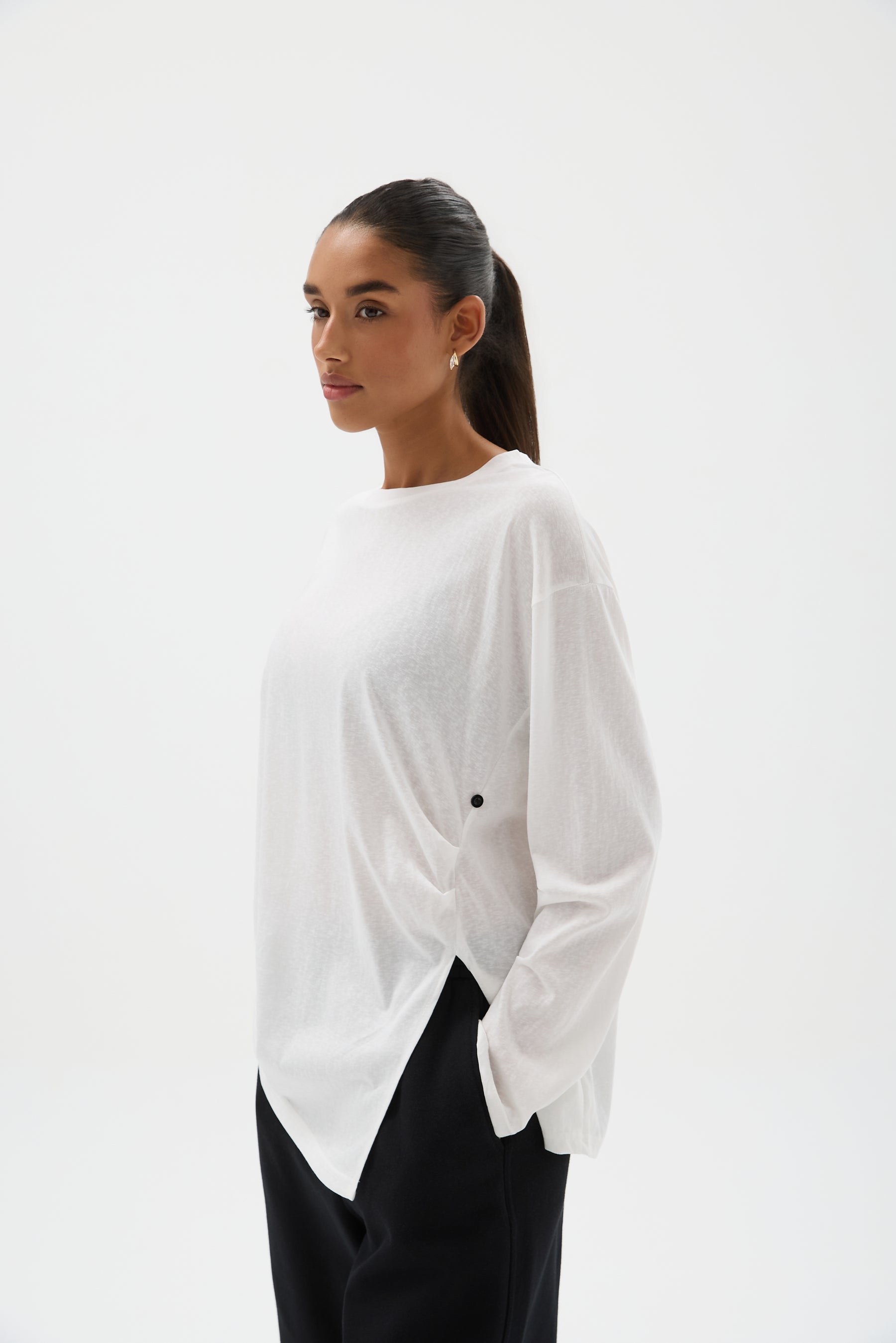 BLUZKA SIDE DRAPE