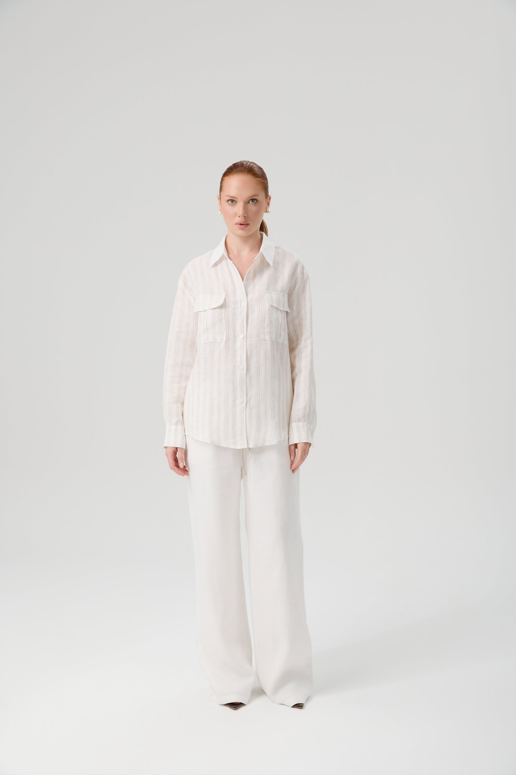 KOSZULA LINEN SHINE STRIPE
