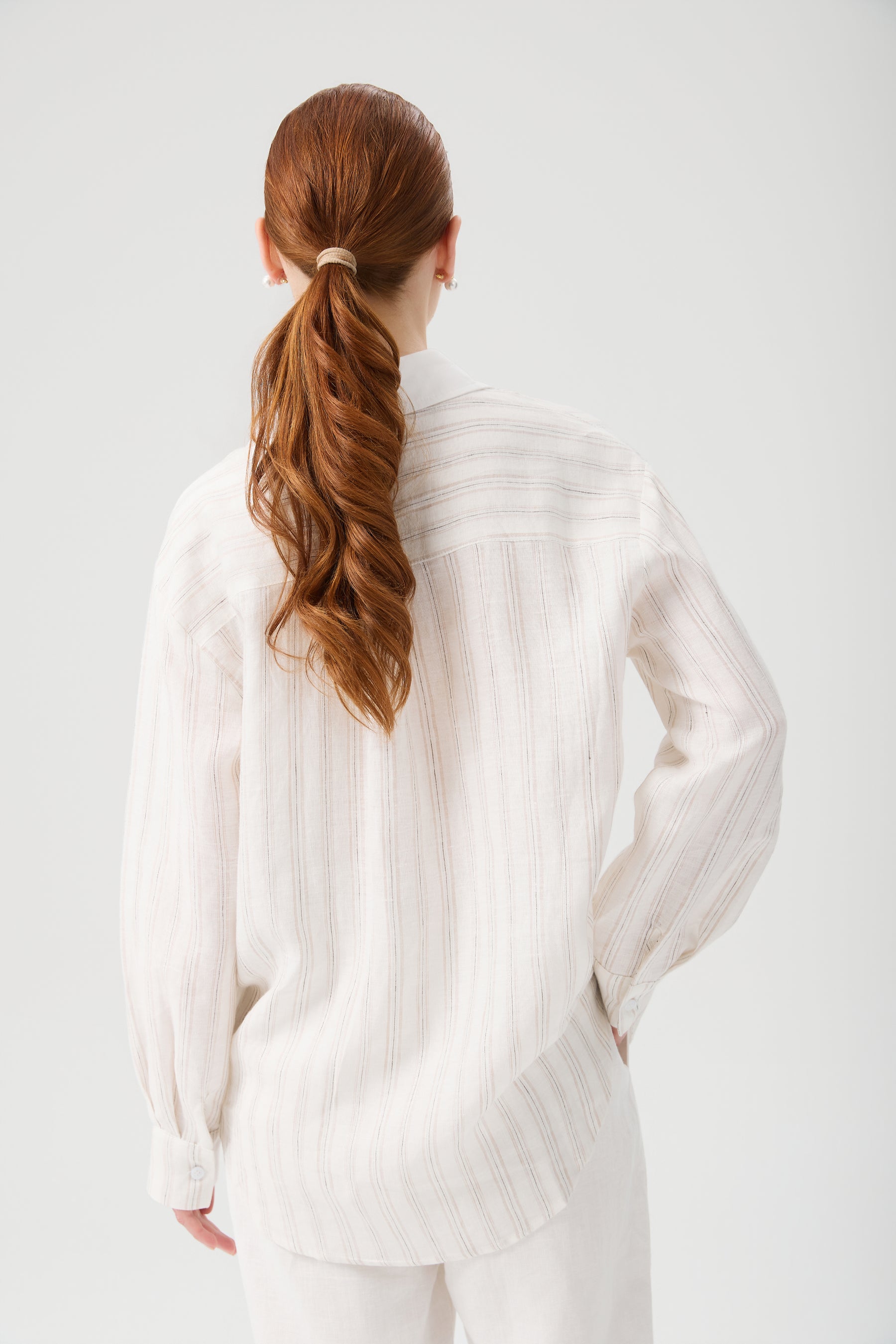 KOSZULA LINEN SHINE STRIPE