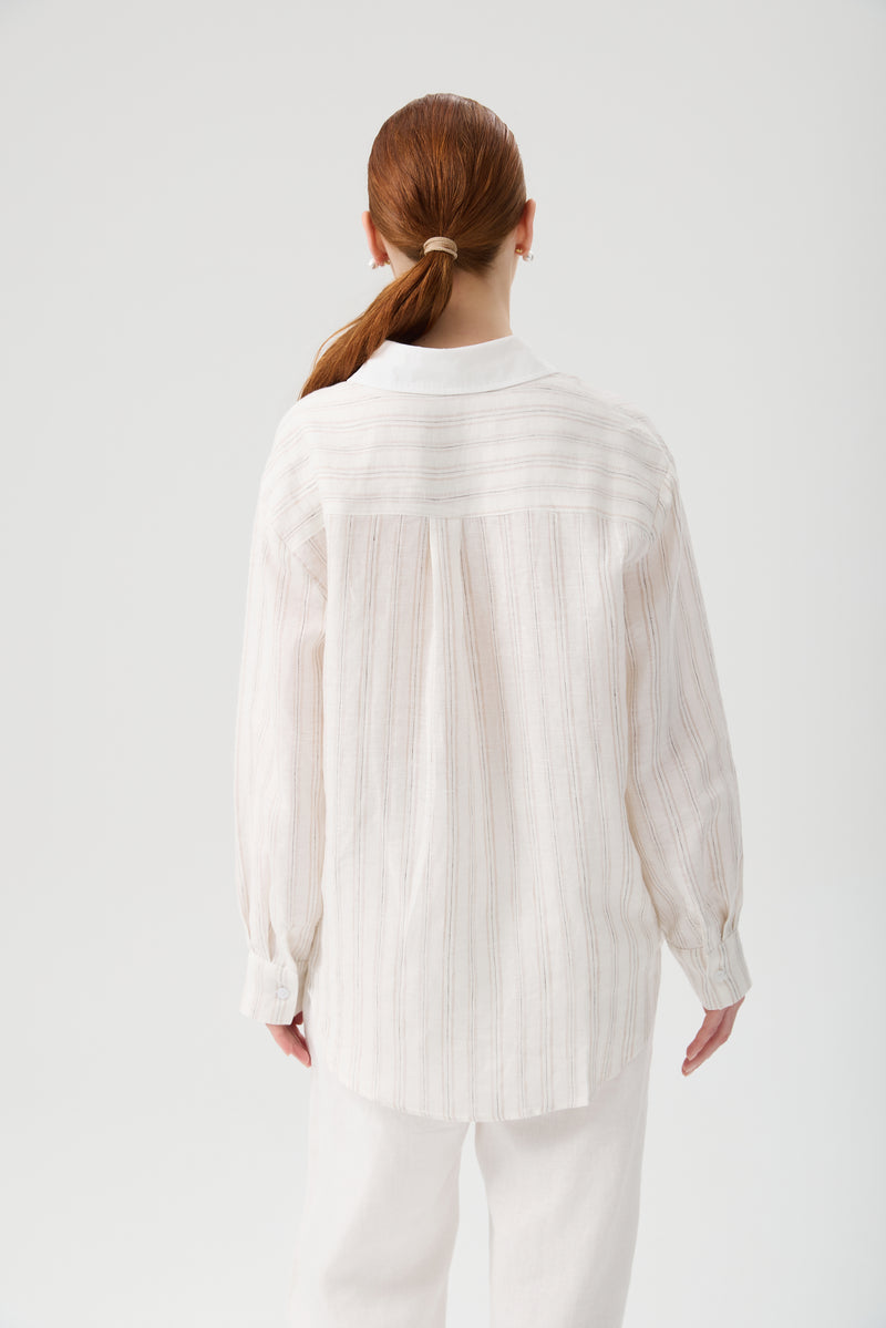 KOSZULA LINEN SHINE STRIPE