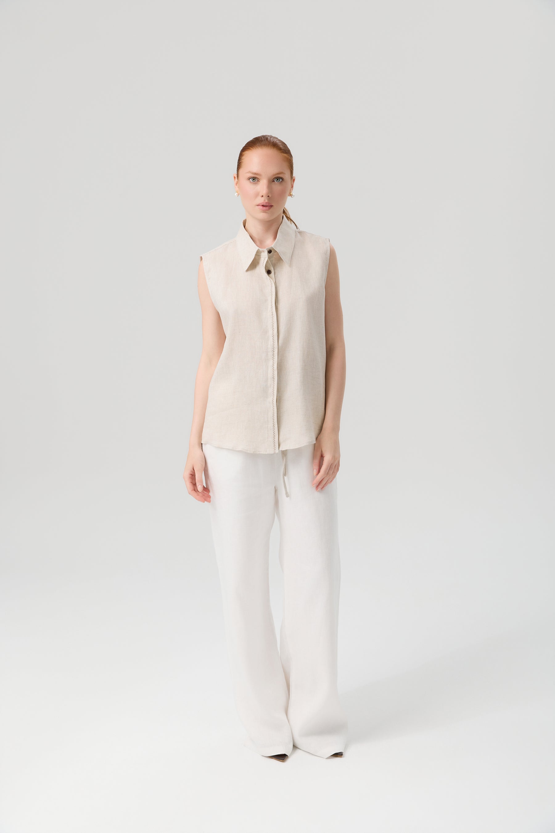 KOSZULA COLLAR LINEN