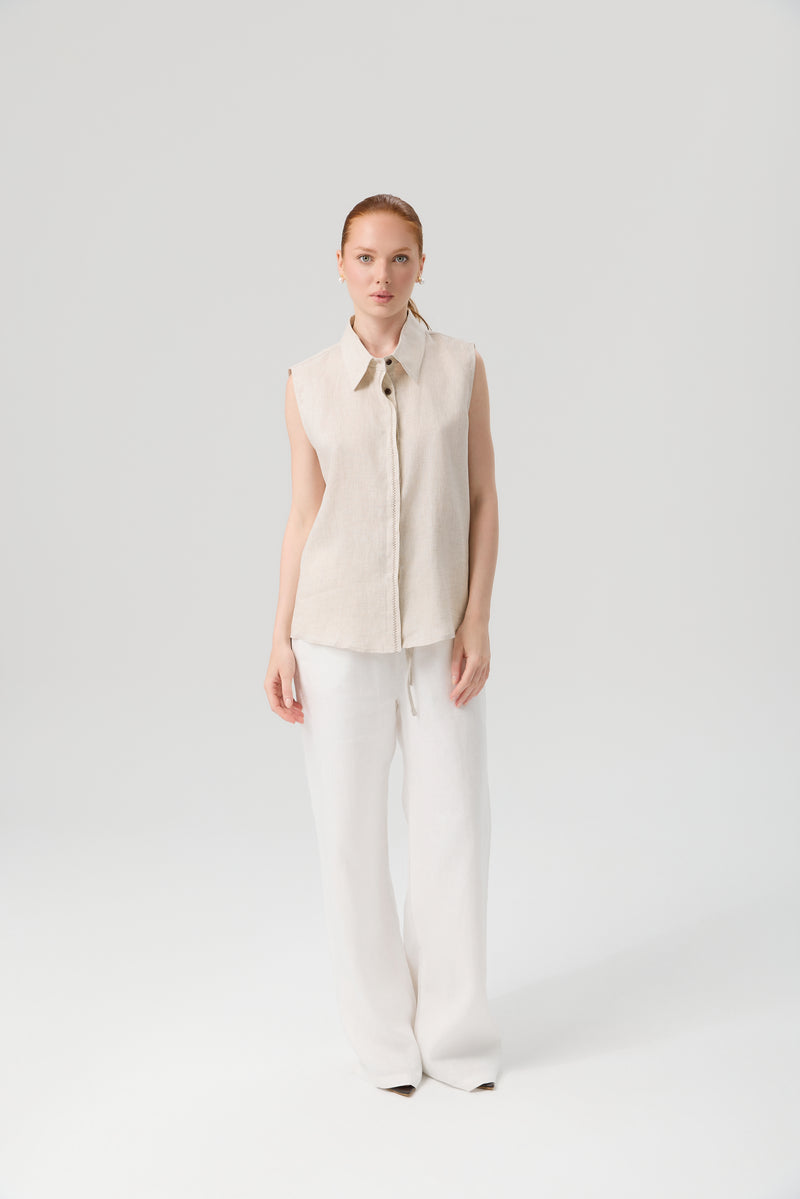 KOSZULA COLLAR LINEN