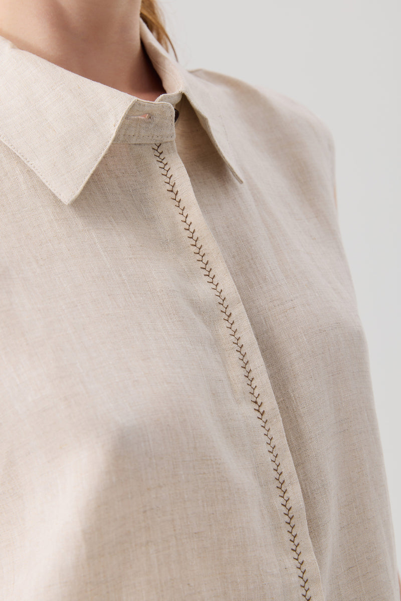 KOSZULA COLLAR LINEN