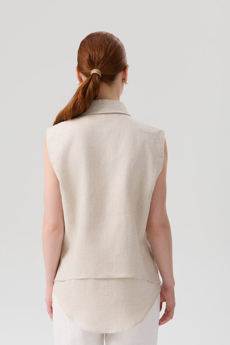 KOSZULA COLLAR LINEN