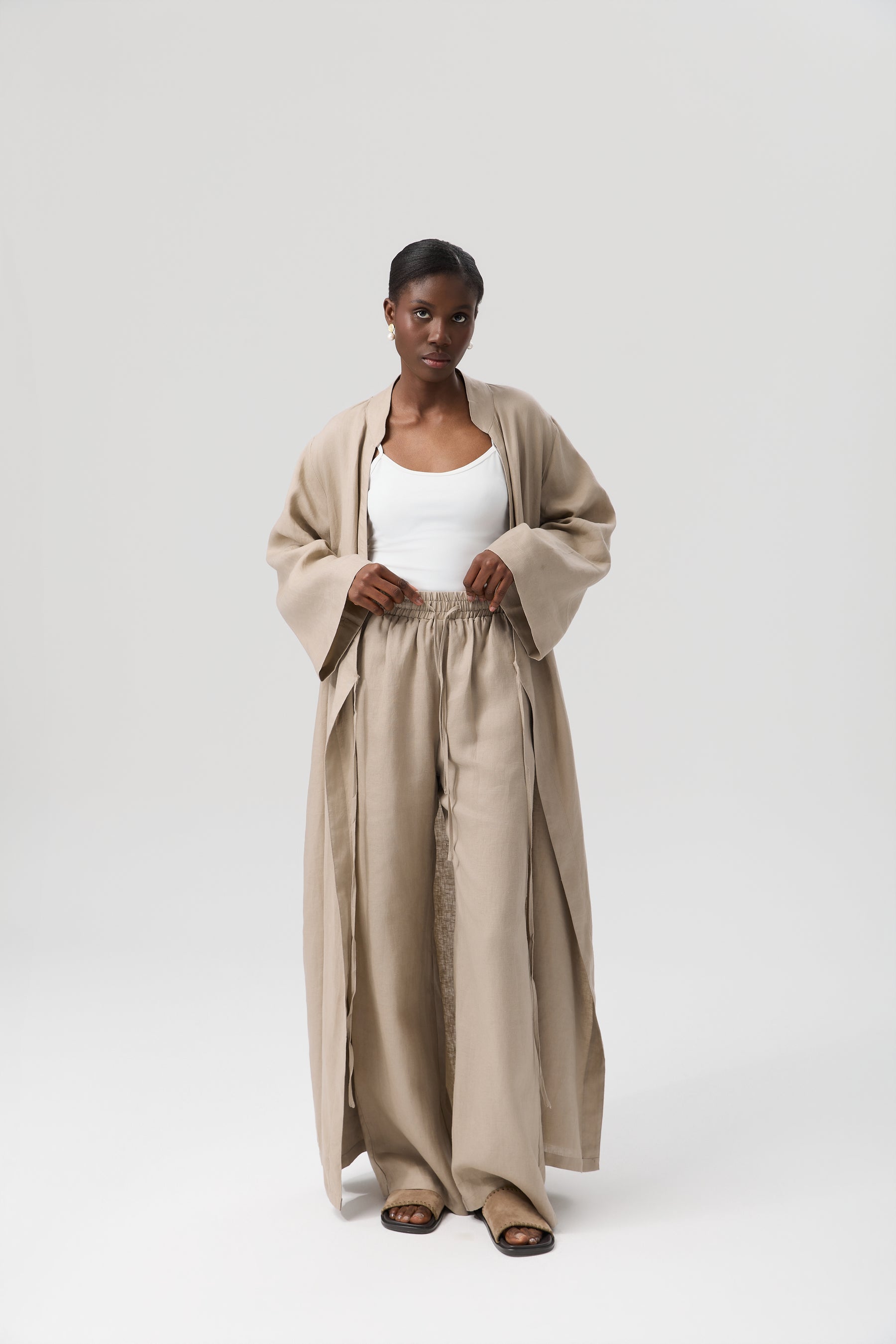 SPODNIE LINEN FLOW