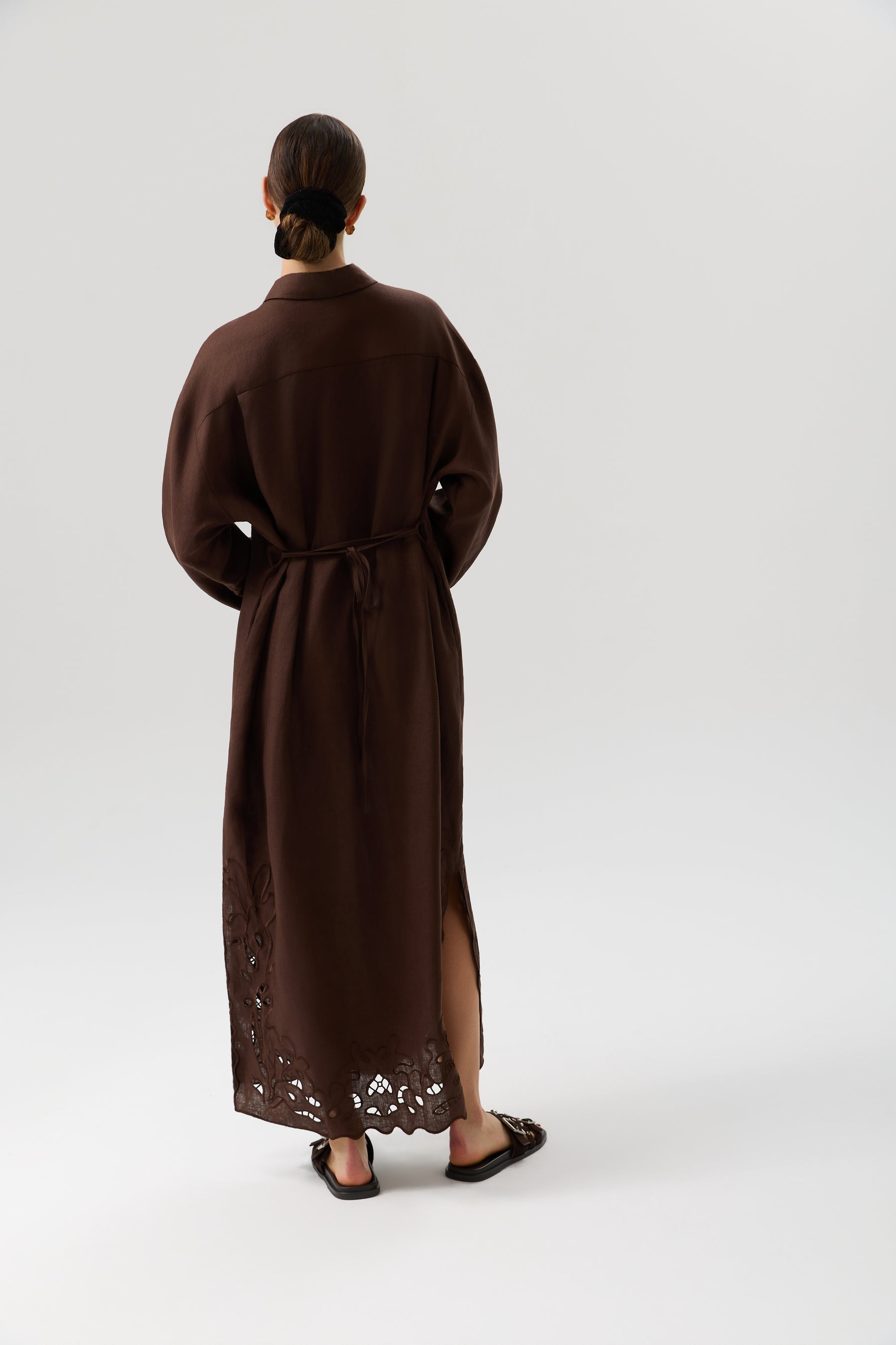 SUKIENKA DENTELLE LINEN MAXI