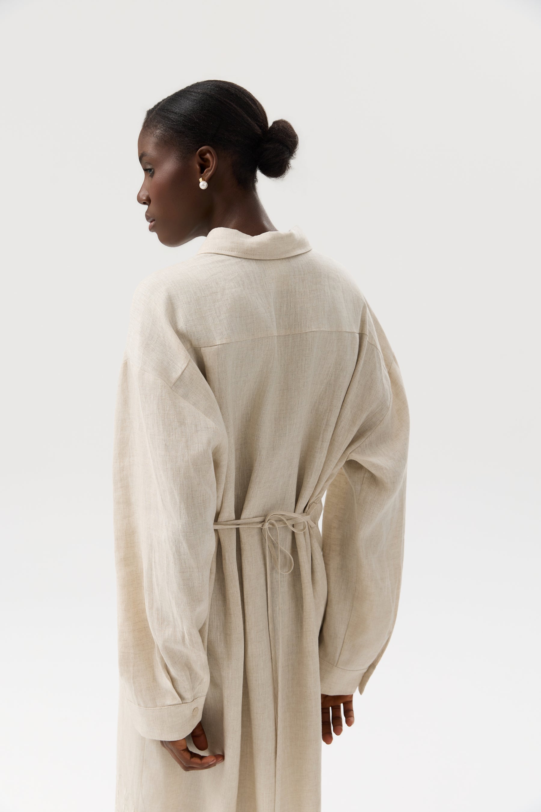 SUKIENKA DENTELLE LINEN MAXI