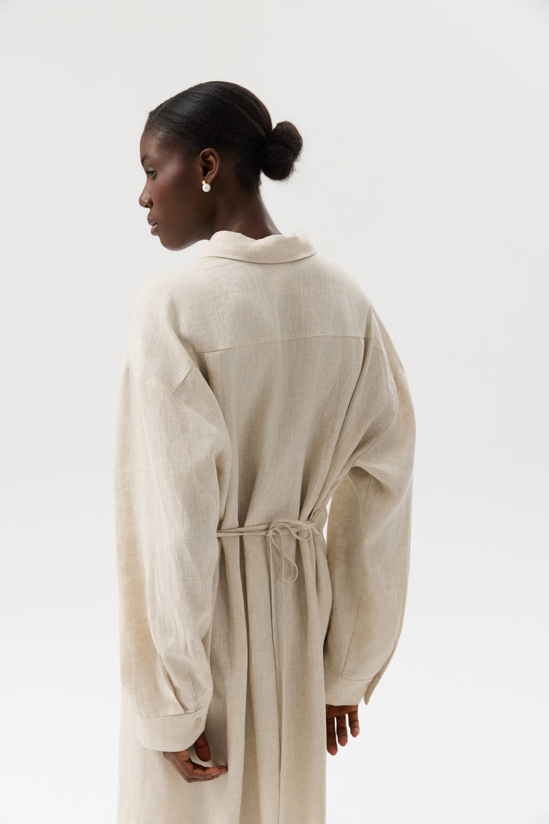 SUKIENKA DENTELLE LINEN MAXI