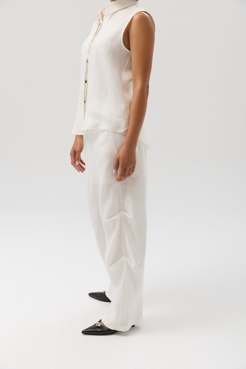 SPODNIE LINEN SIDE FORM