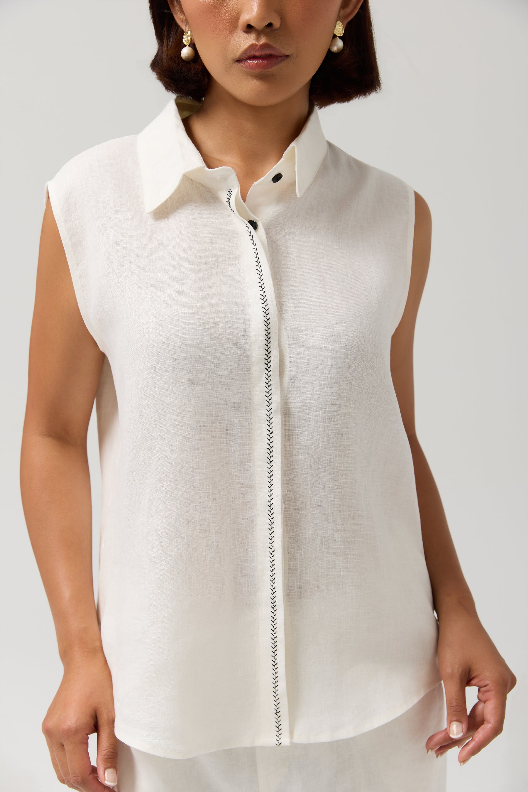 KOSZULA COLLAR LINEN