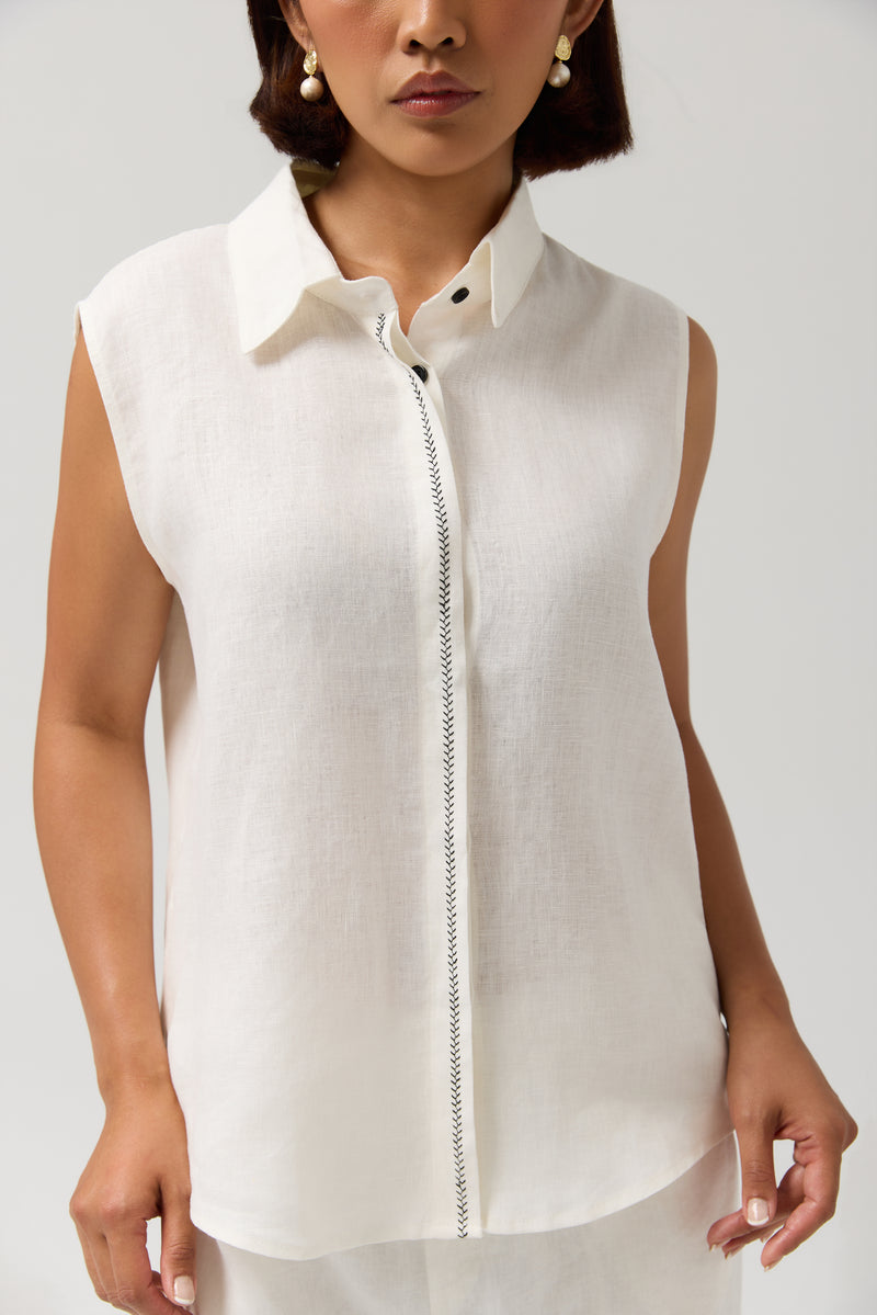 KOSZULA COLLAR LINEN