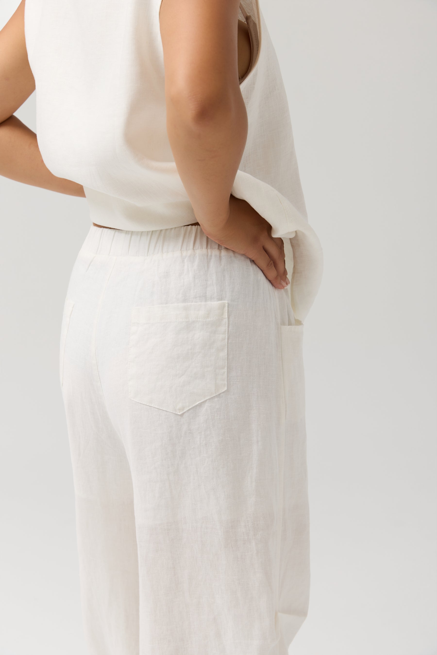 SPODNIE LINEN SIDE FORM
