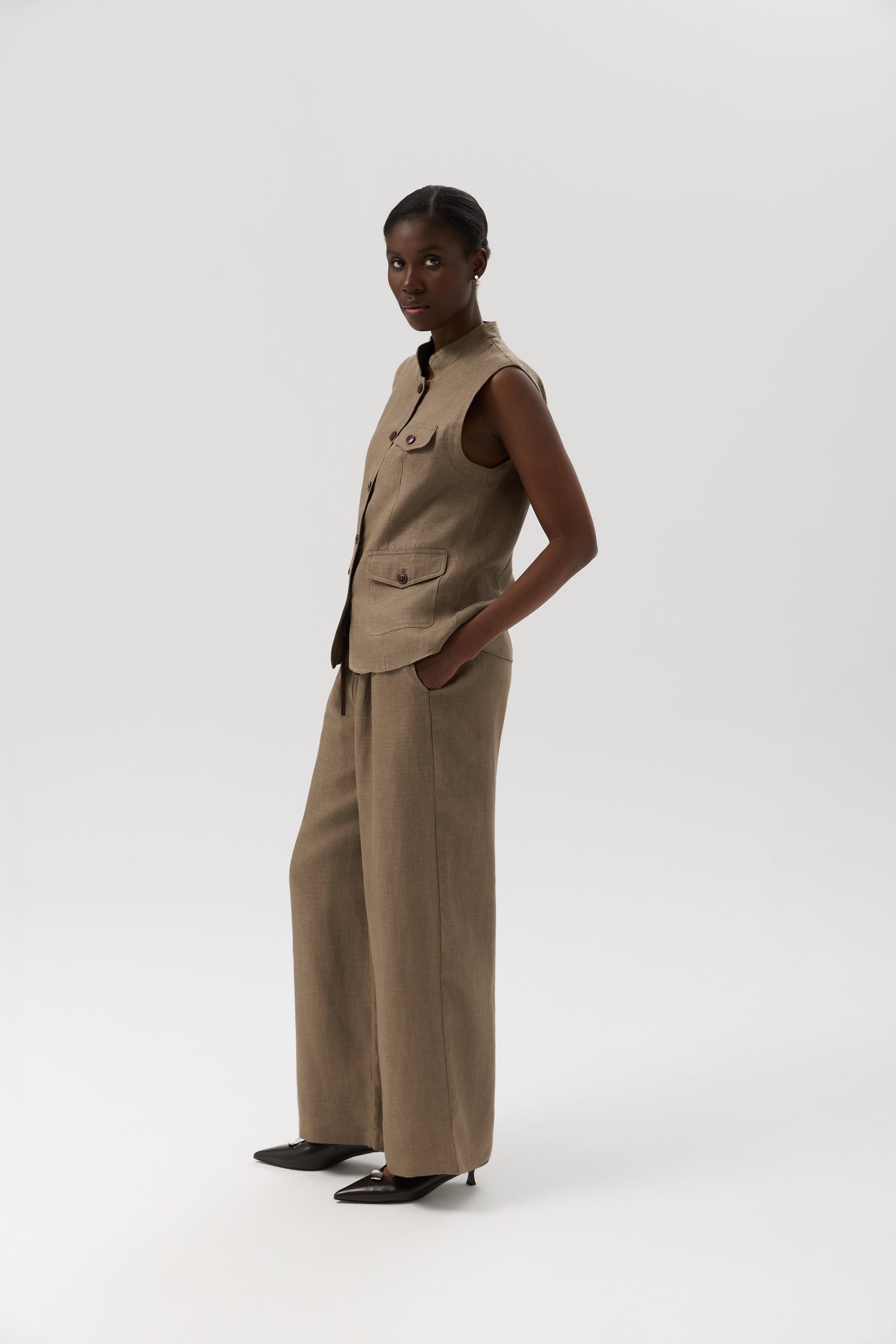 KAMIZELKA ELORA LINEN