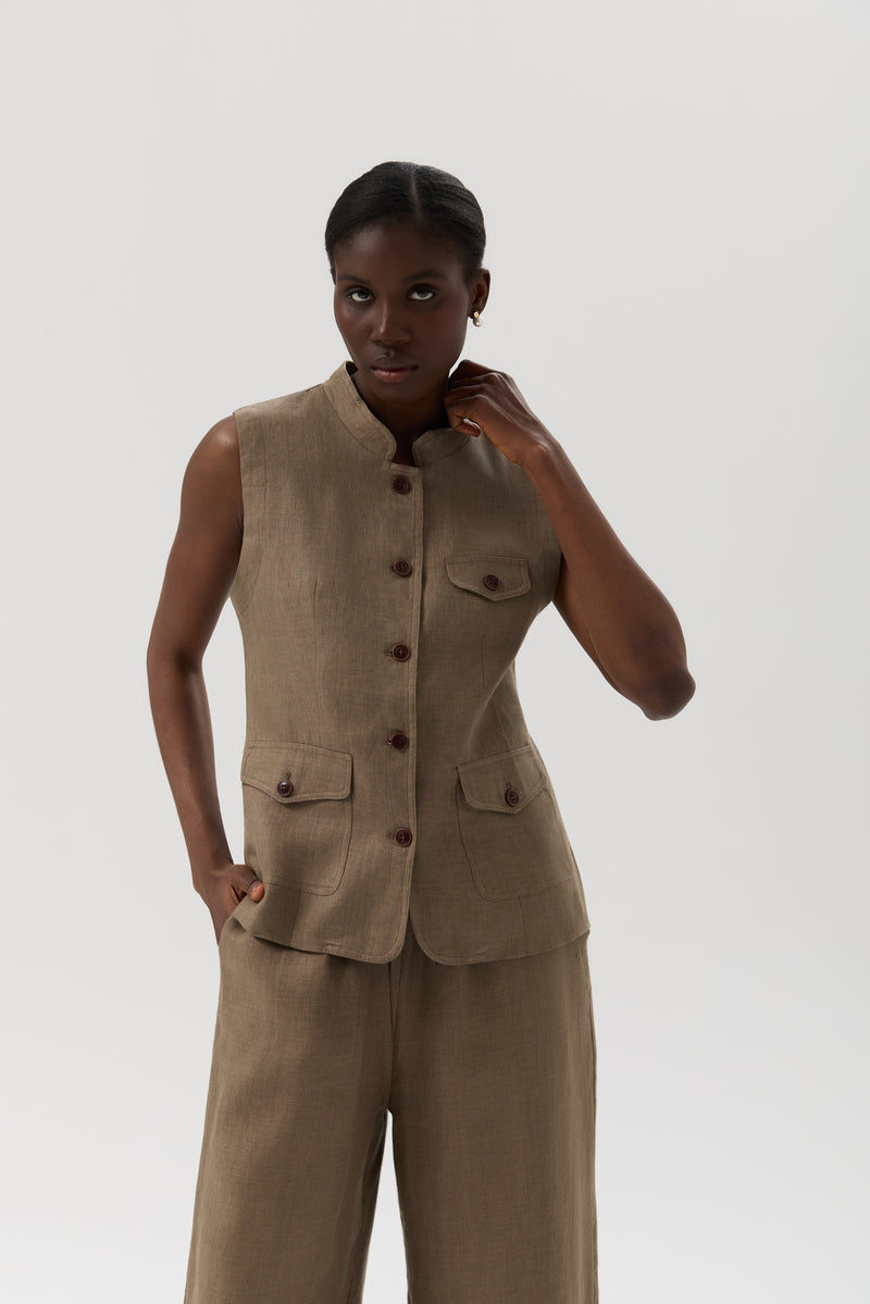 KAMIZELKA ELORA LINEN