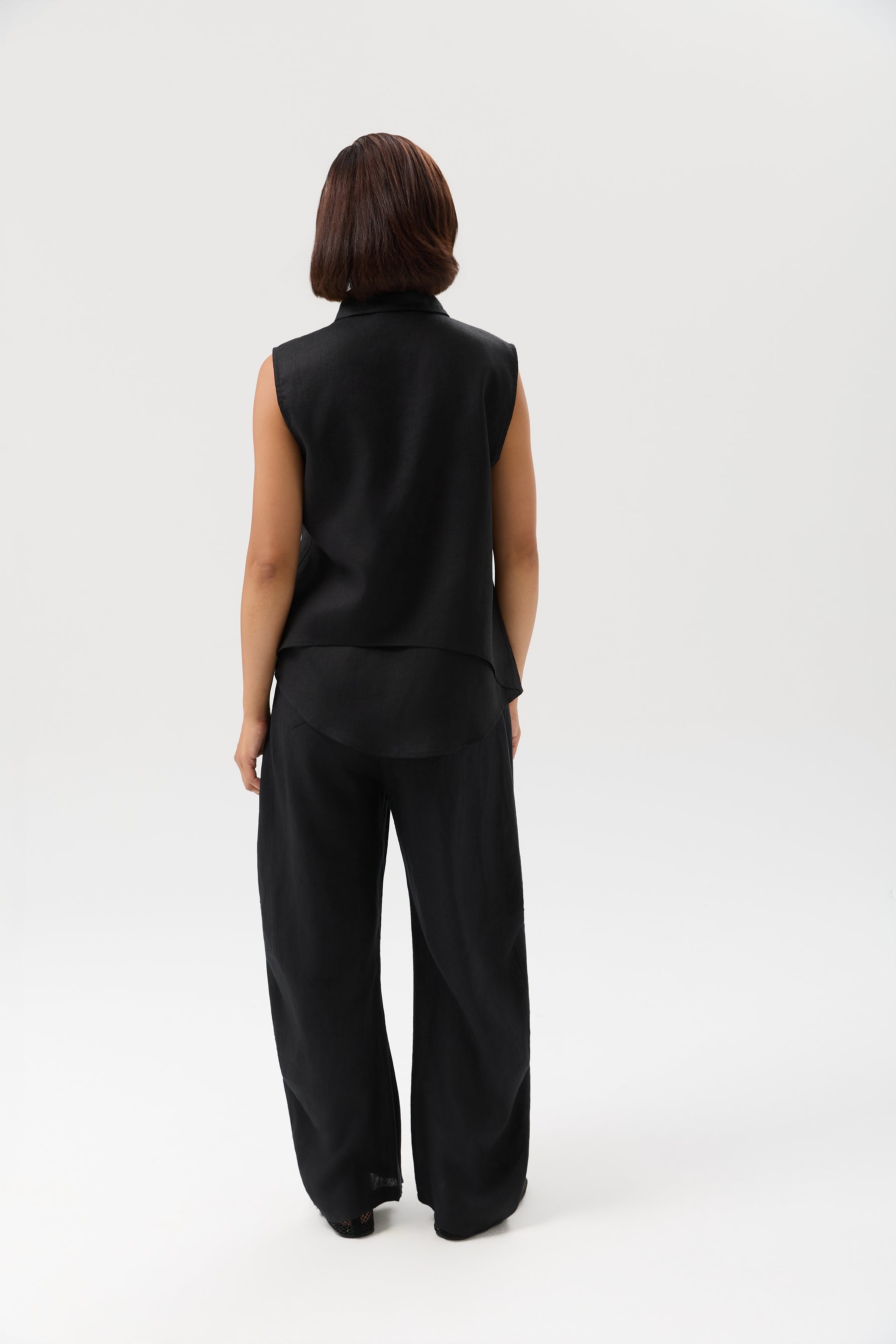 SPODNIE LINEN SIDE FORM