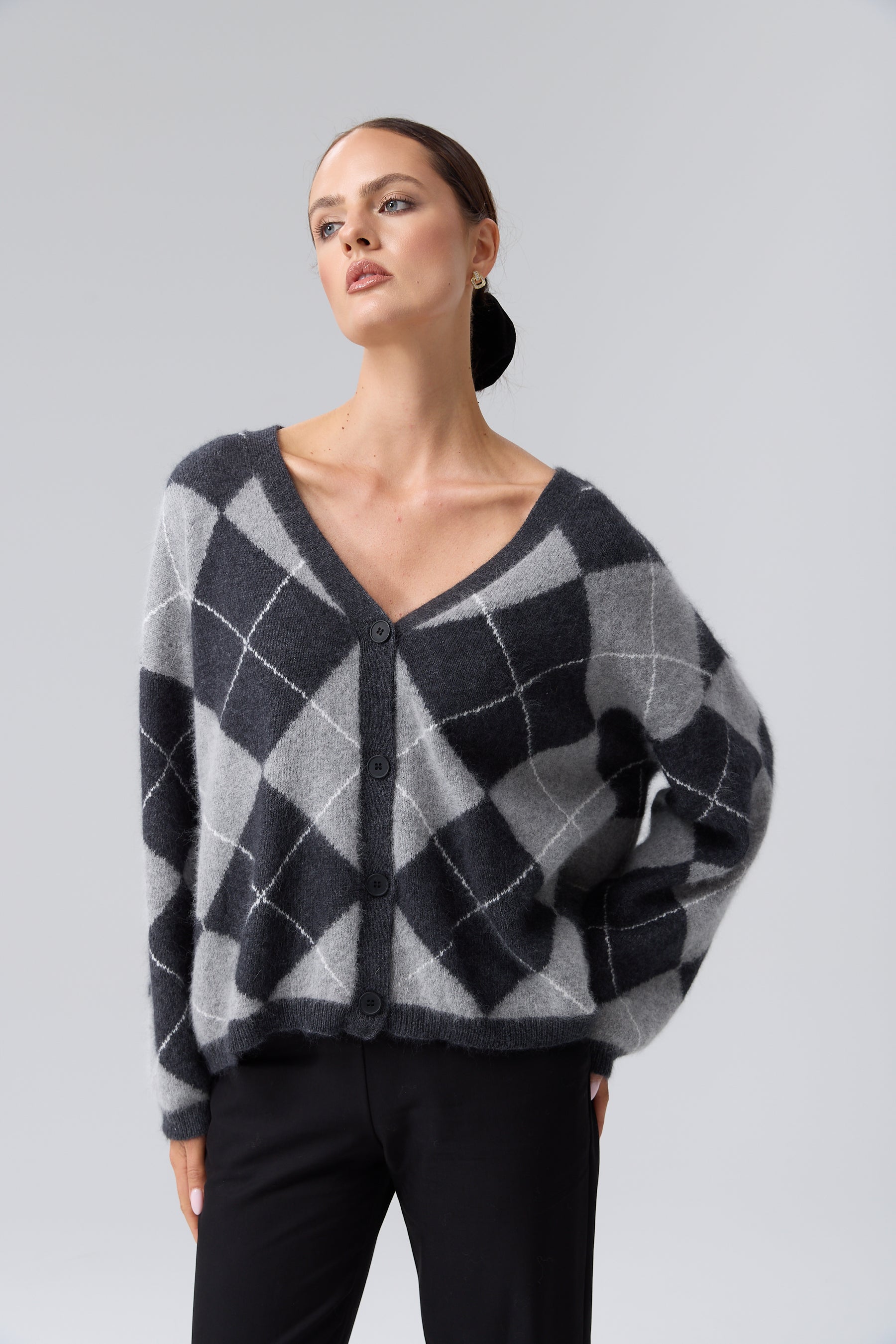 KARDIGAN CASHMERE ARGYLE