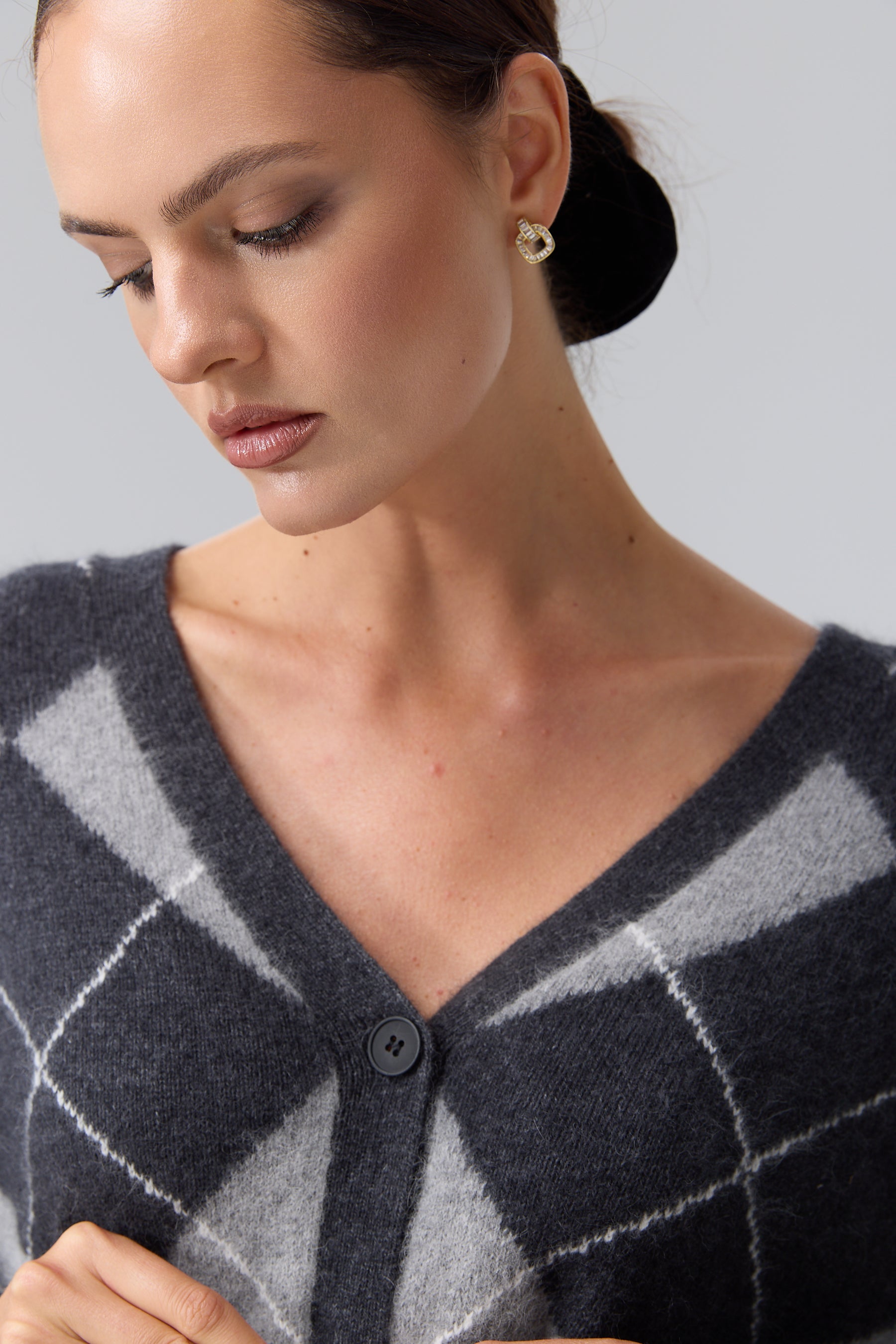 KARDIGAN CASHMERE ARGYLE