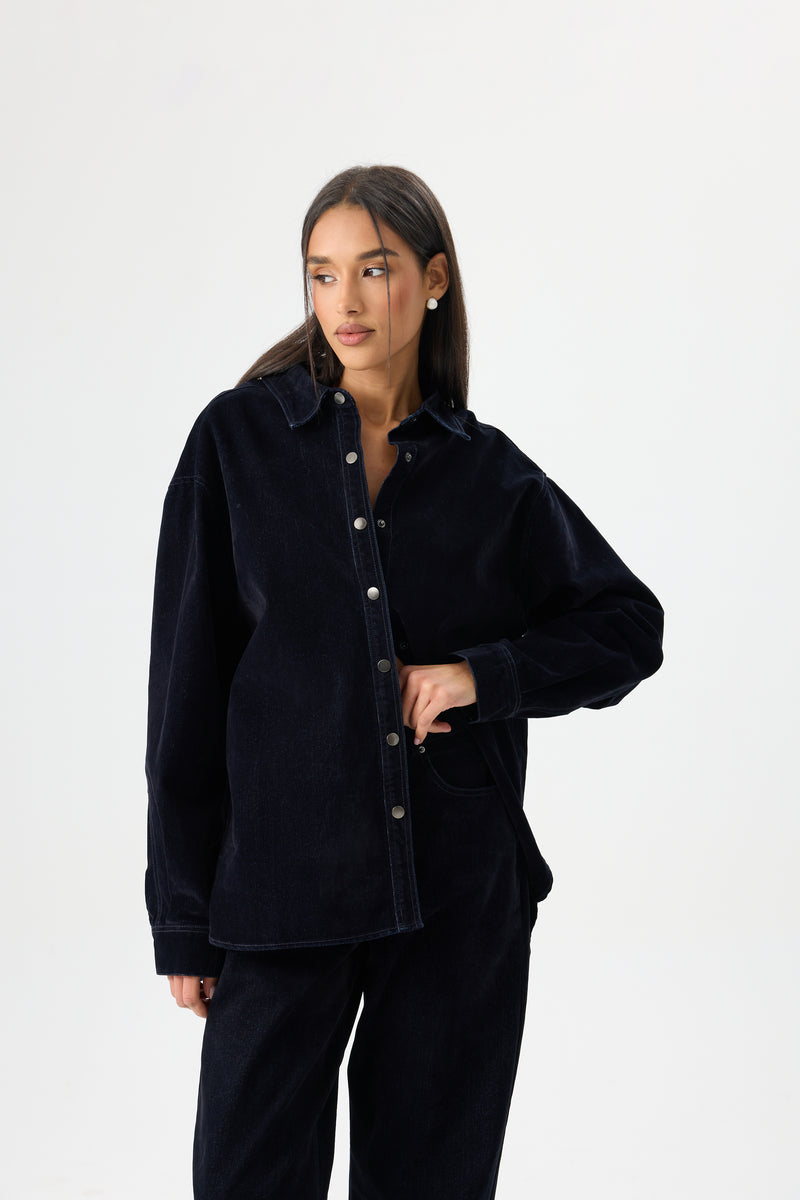 KOSZULA VELLUTO DENIM