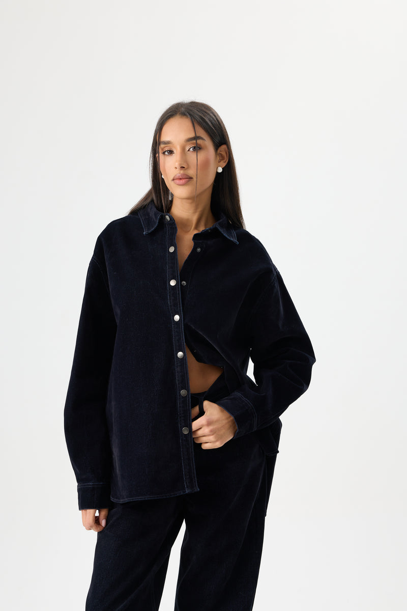 KOSZULA VELLUTO DENIM